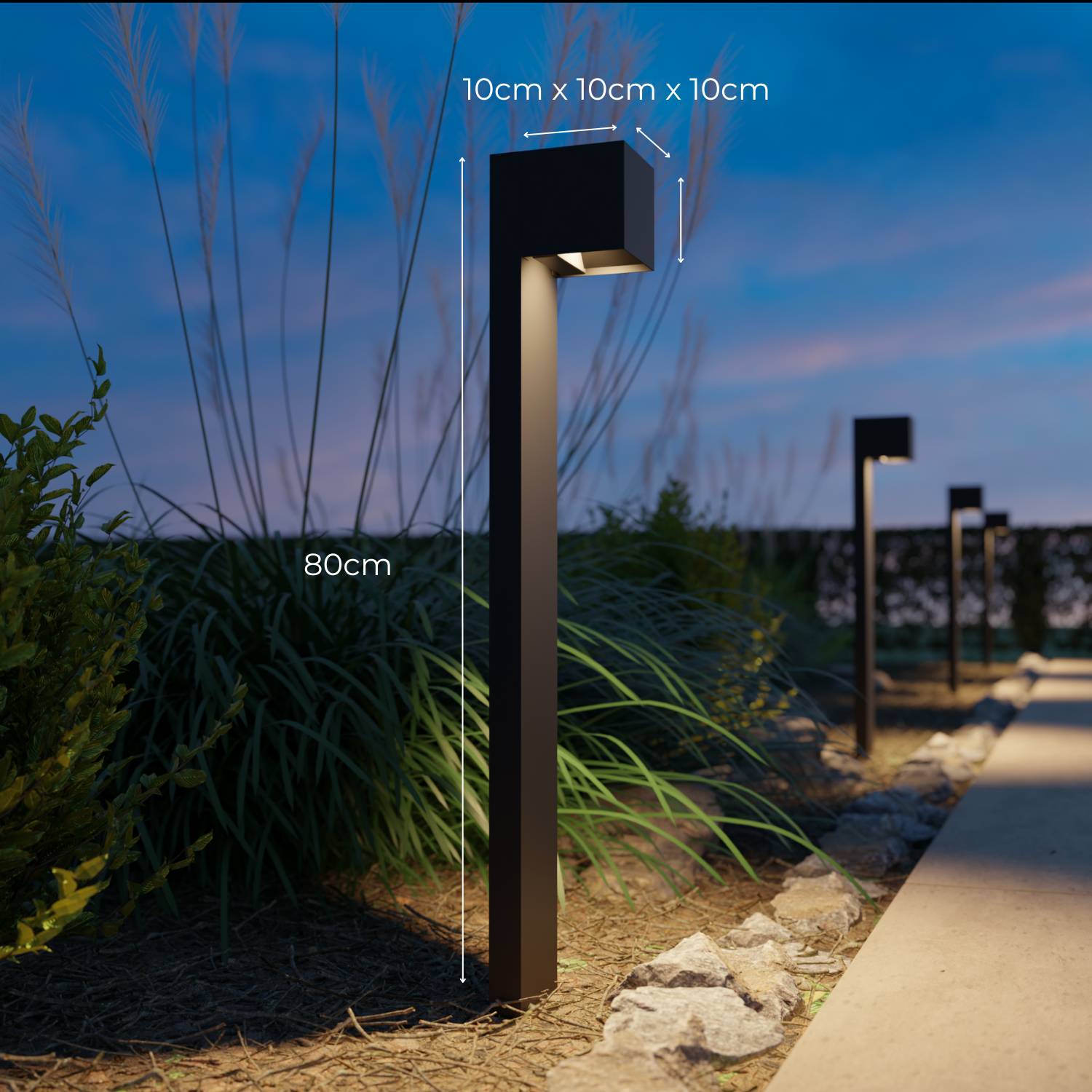 Breeza Solar Path Light | Eco-Friendly, Optional Stand