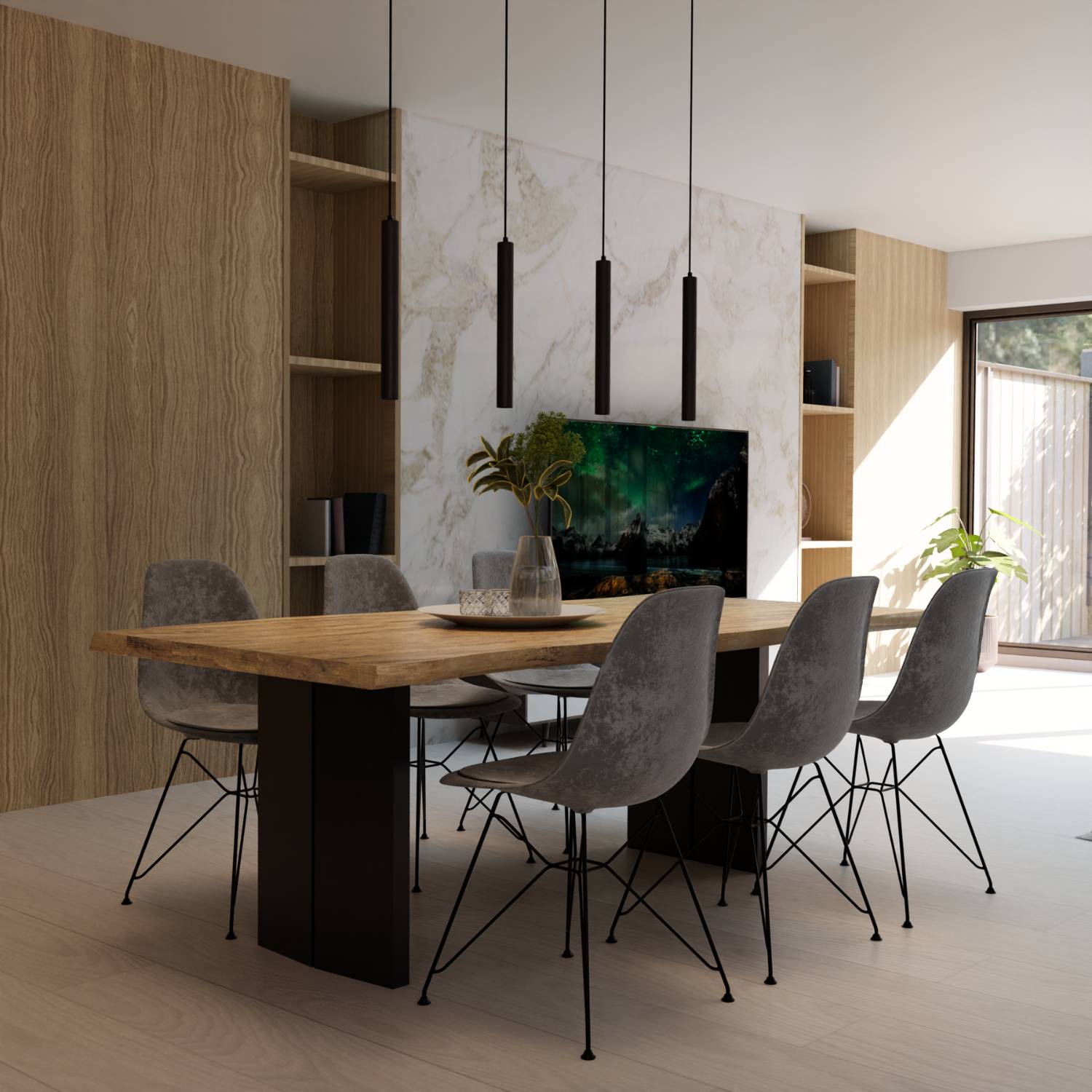 Luna Pendant Light | DALI-2 DT8, Modern Design