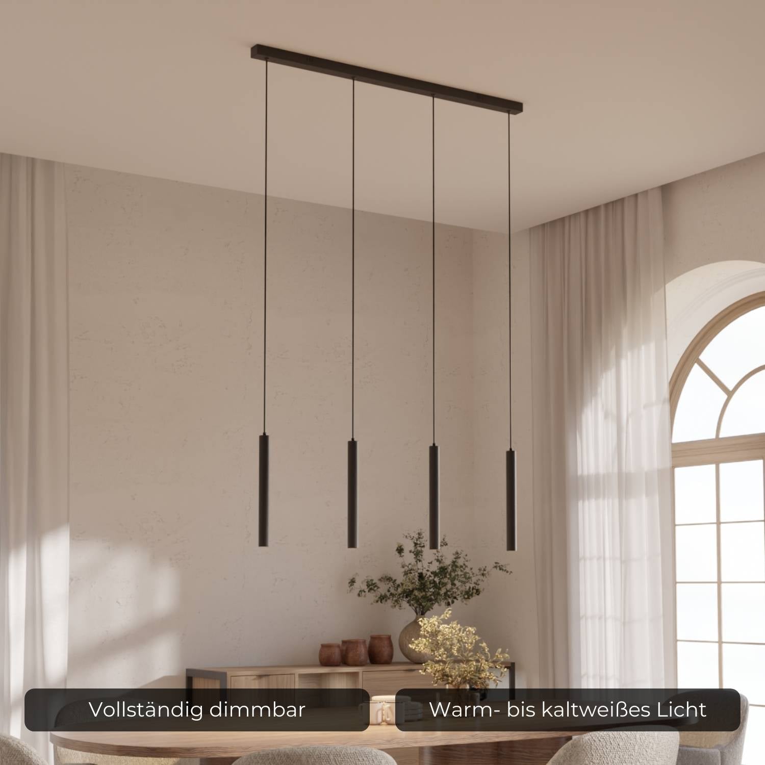 Liora Pendant Light | Adjustable Downward-Facing Heads