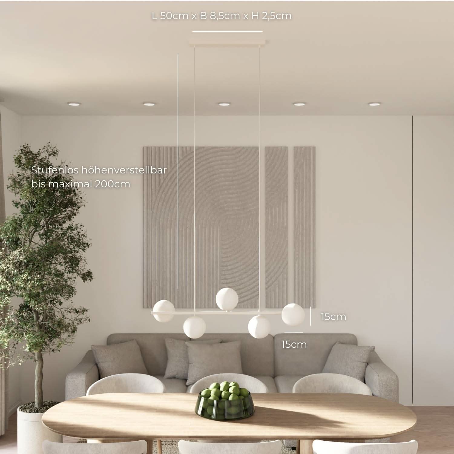 Bela Pendant Light | Modern Design, Adjustable Height