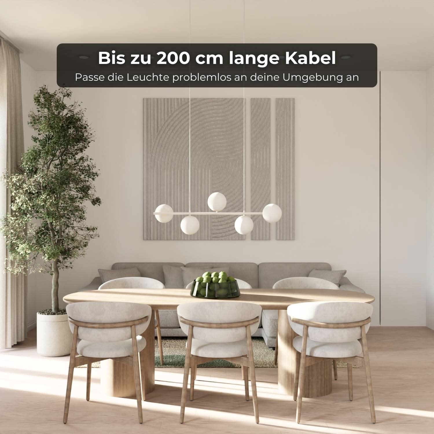 Bela Pendant Light | Modern Design, Adjustable Height