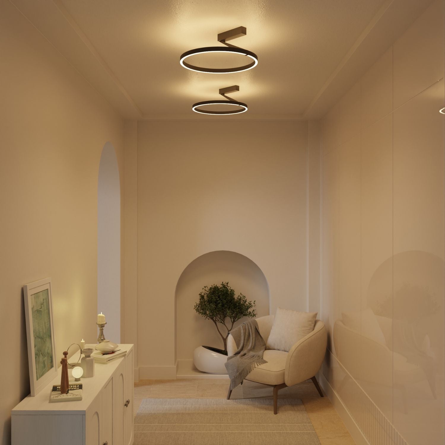 Bela Ceiling Light | Up- & Downlight Design, Warm White 2700K