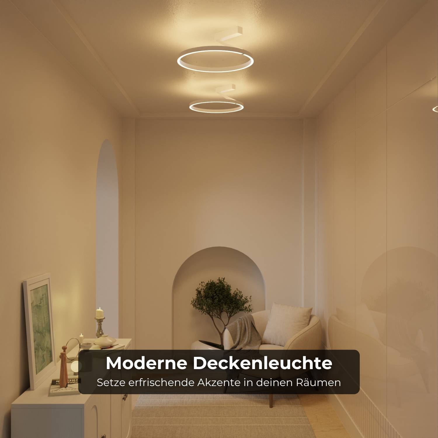 Bela Ceiling Light | Up- & Downlight Design, Warm White 2700K