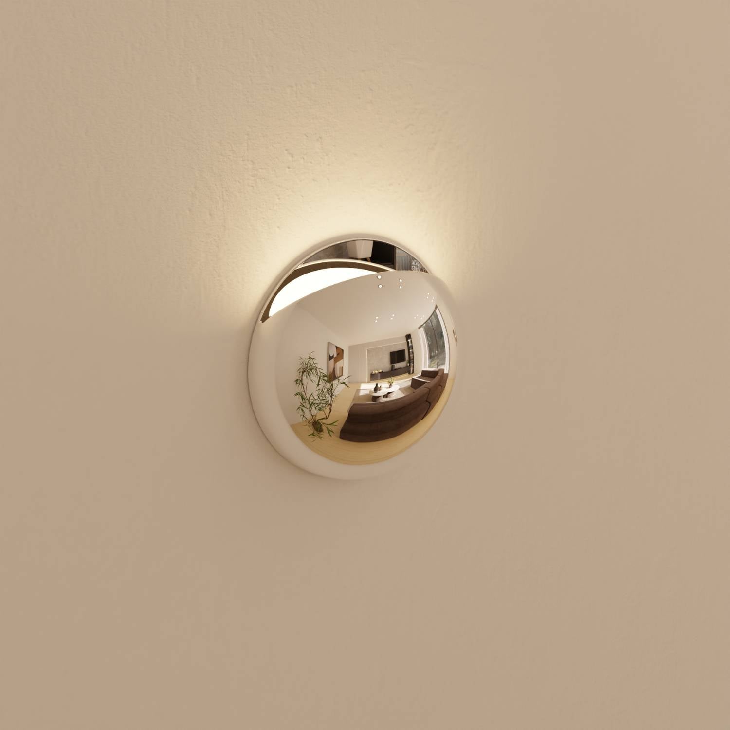 Bela Wall Light | Modern Chrome Finish, IP65 Weatherproof