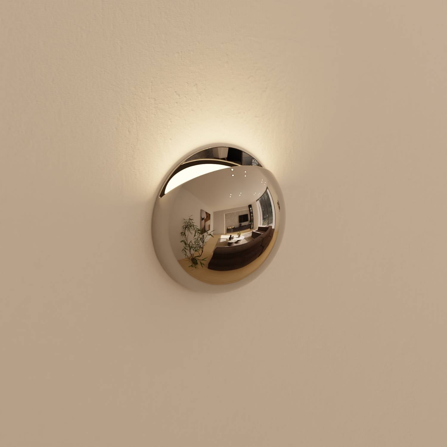 Bela Wall Light | Modern Chrome Finish, IP65 Weatherproof