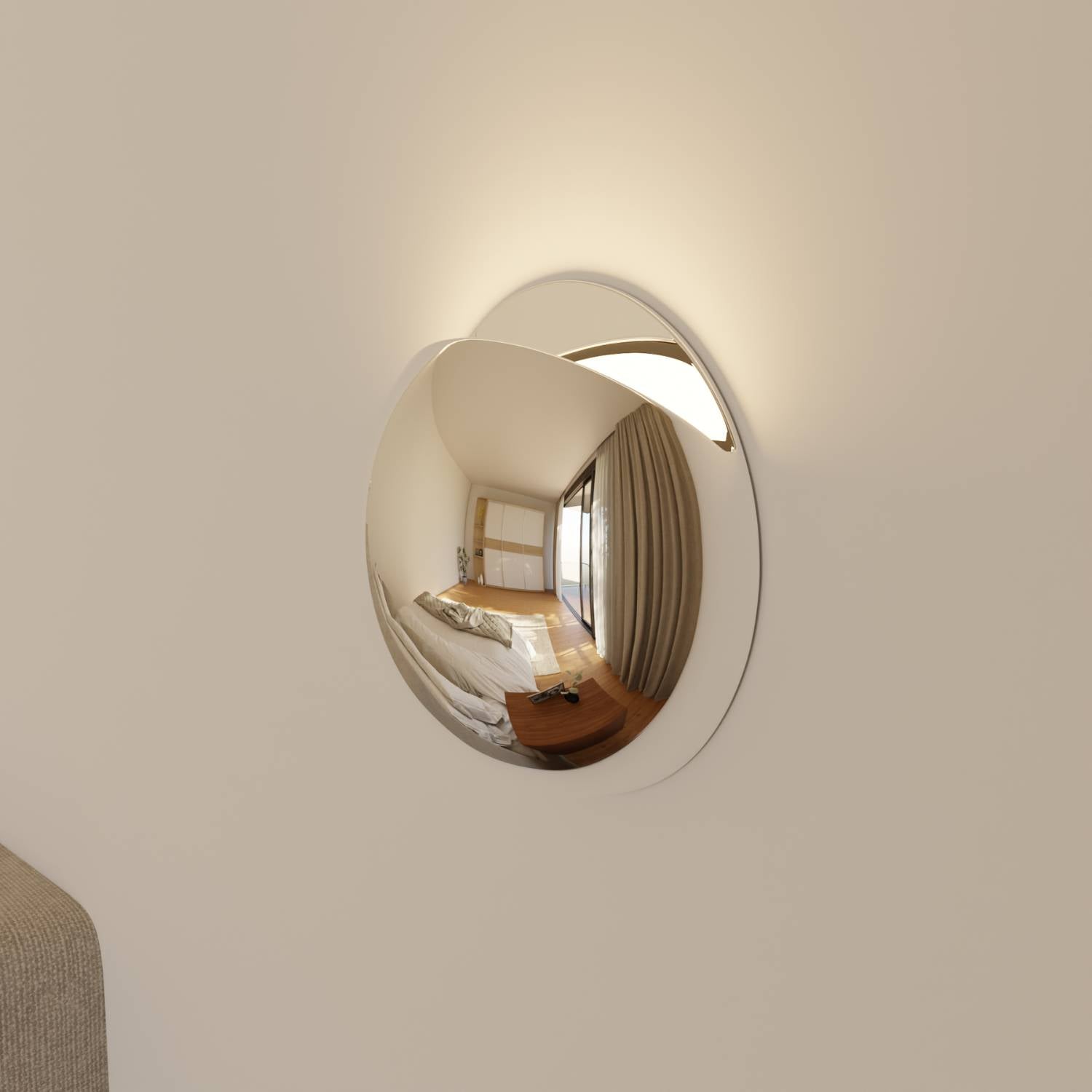 Bela Wall Light | Modern Chrome Finish, IP65 Weatherproof
