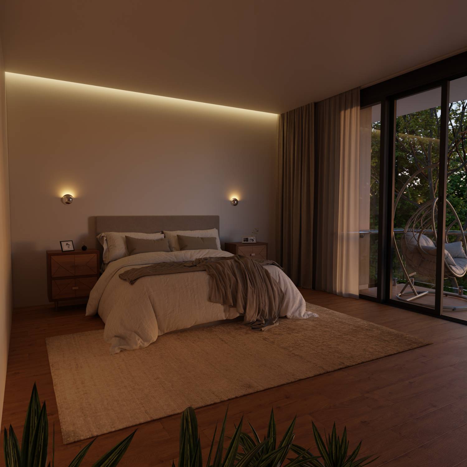 Bela Wall Light | Modern Chrome Finish, IP65 Weatherproof