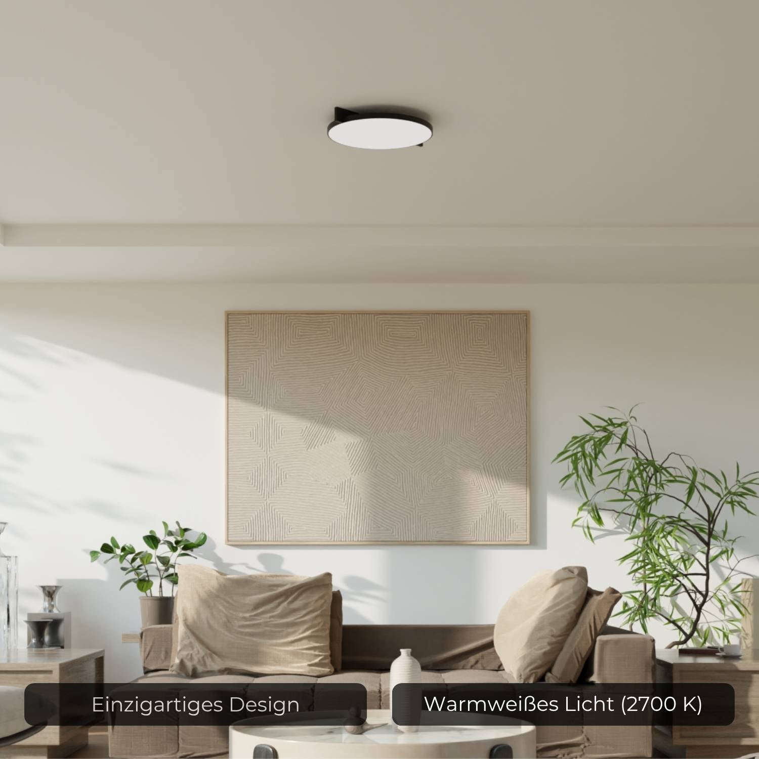 Bela Ceiling Light | Warm White Light (2700K), Calming Atmosphere