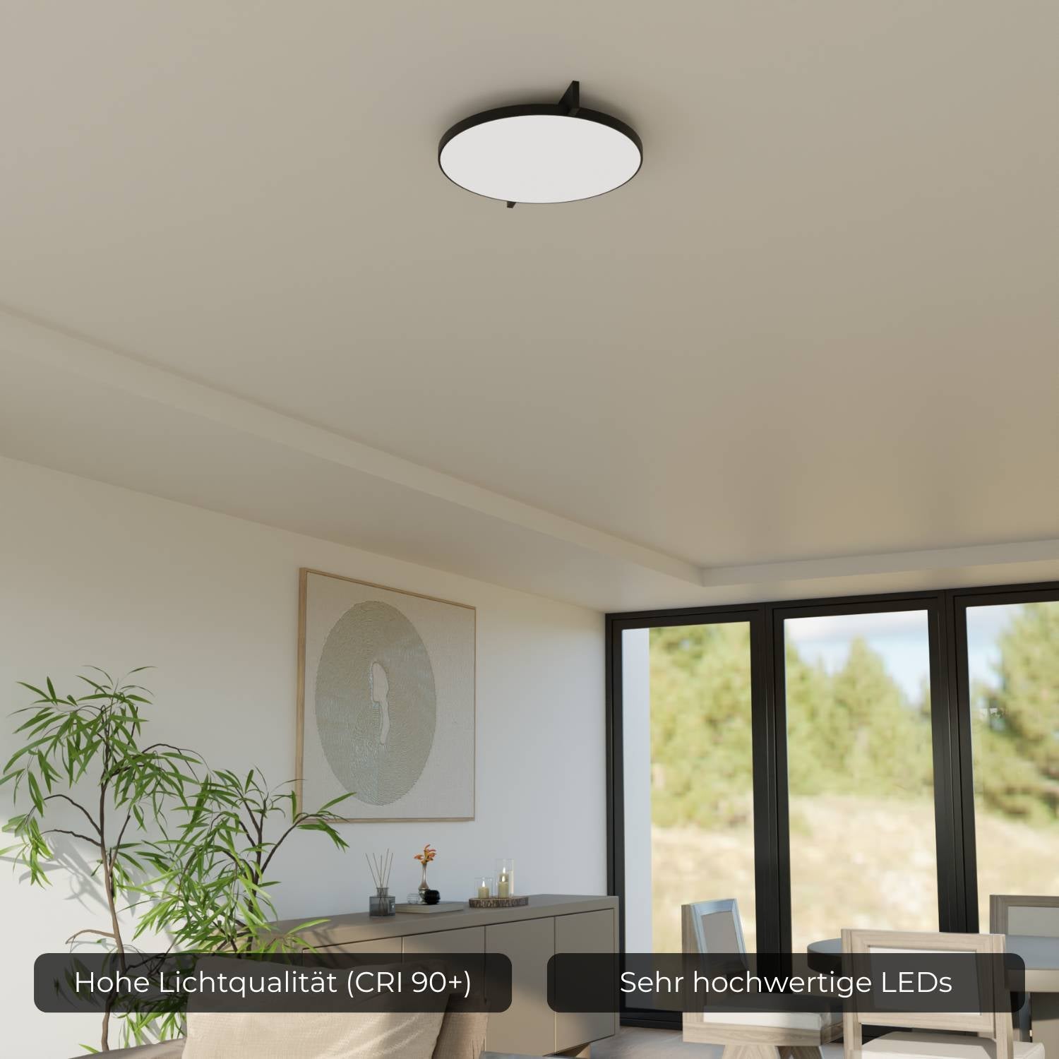 Riva Ceiling Light | Warm White Light, Calming Atmosphere