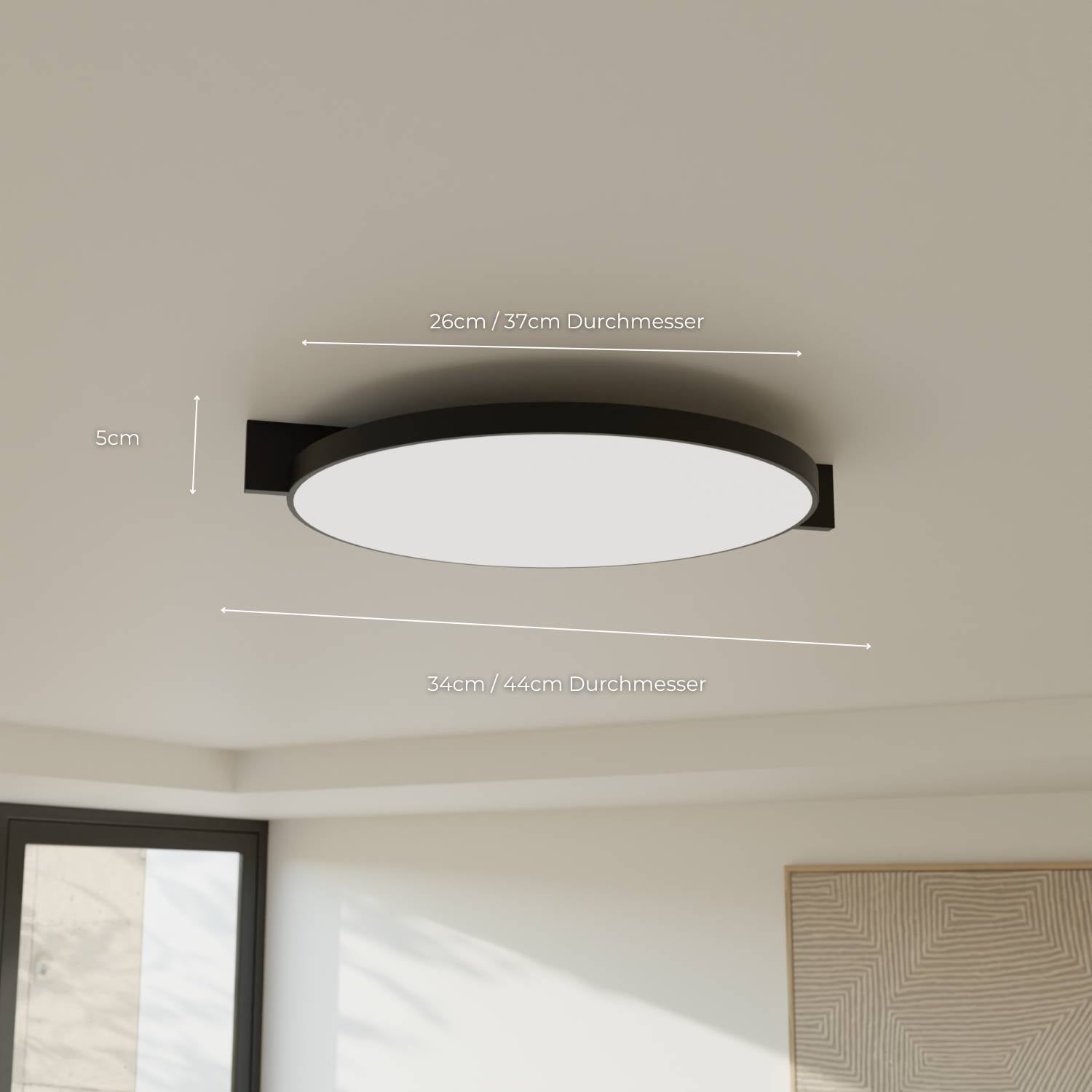 Riva Ceiling Light | Warm White Light, Calming Atmosphere