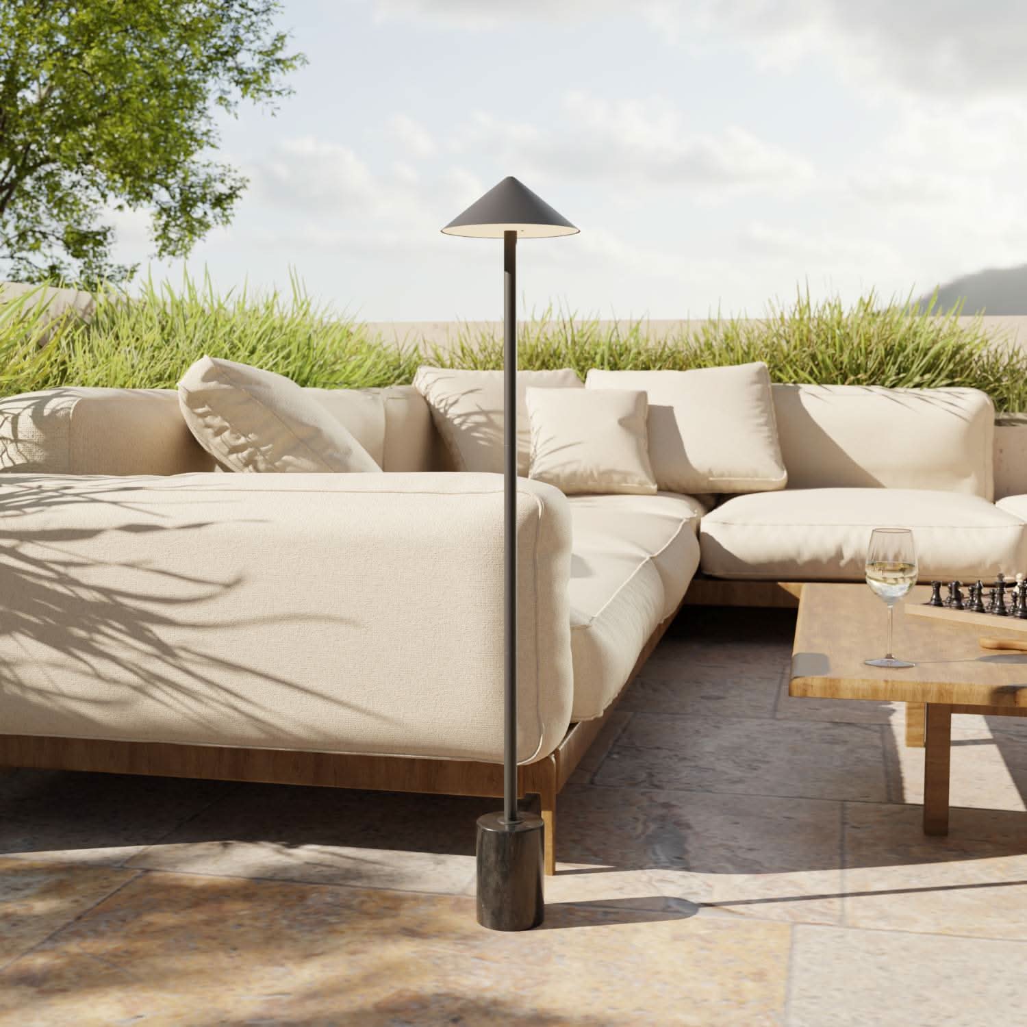 Bello Battery Floor Lamp | Cordless, IP54 Waterproof