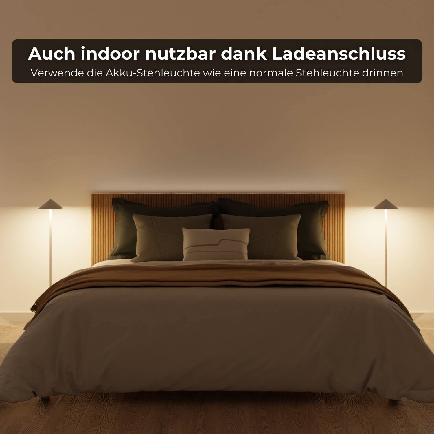 Bello Battery Floor Lamp | Cordless, IP54 Waterproof