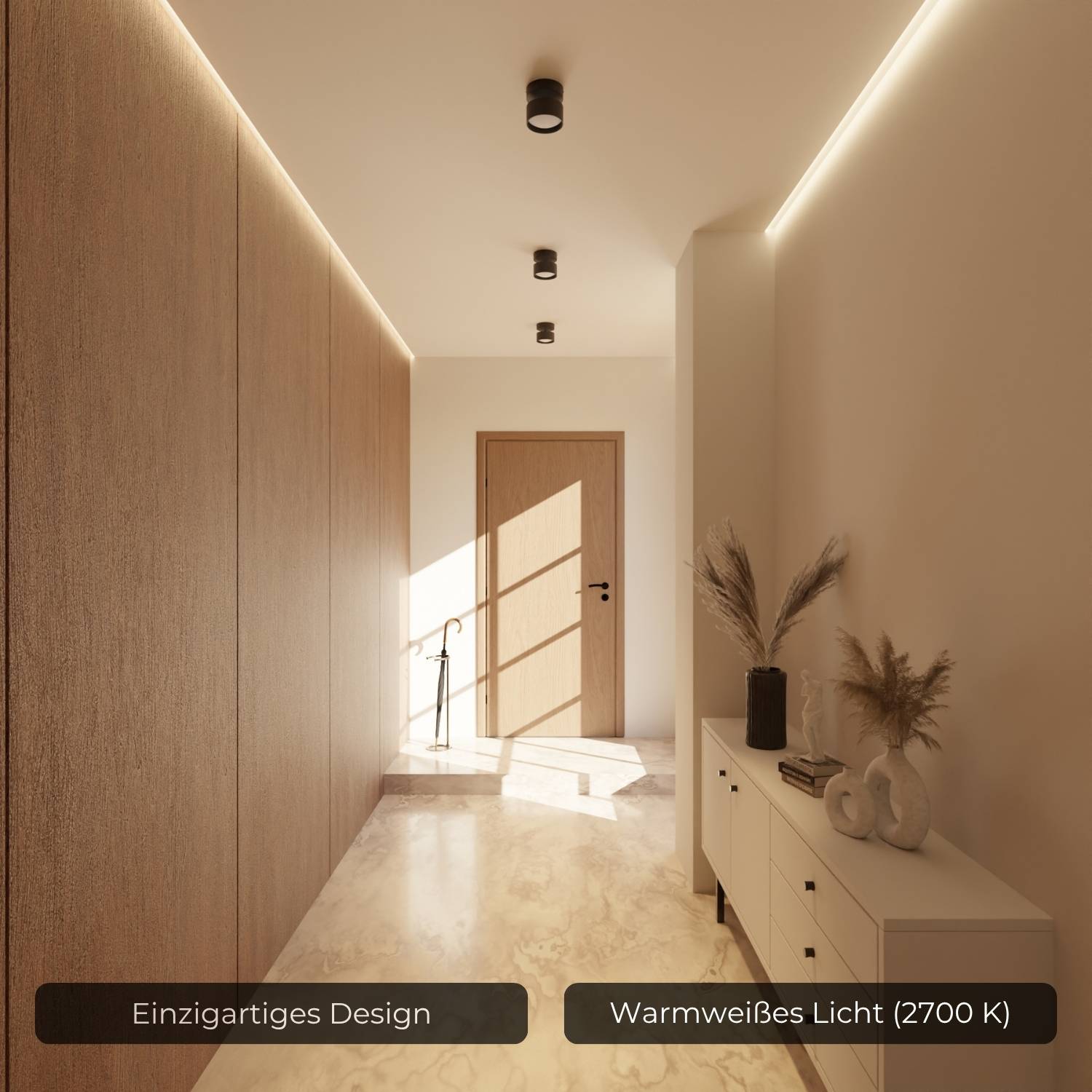 Bela Ceiling Light | Modern Cylindrical Design, Up-Down Illumination