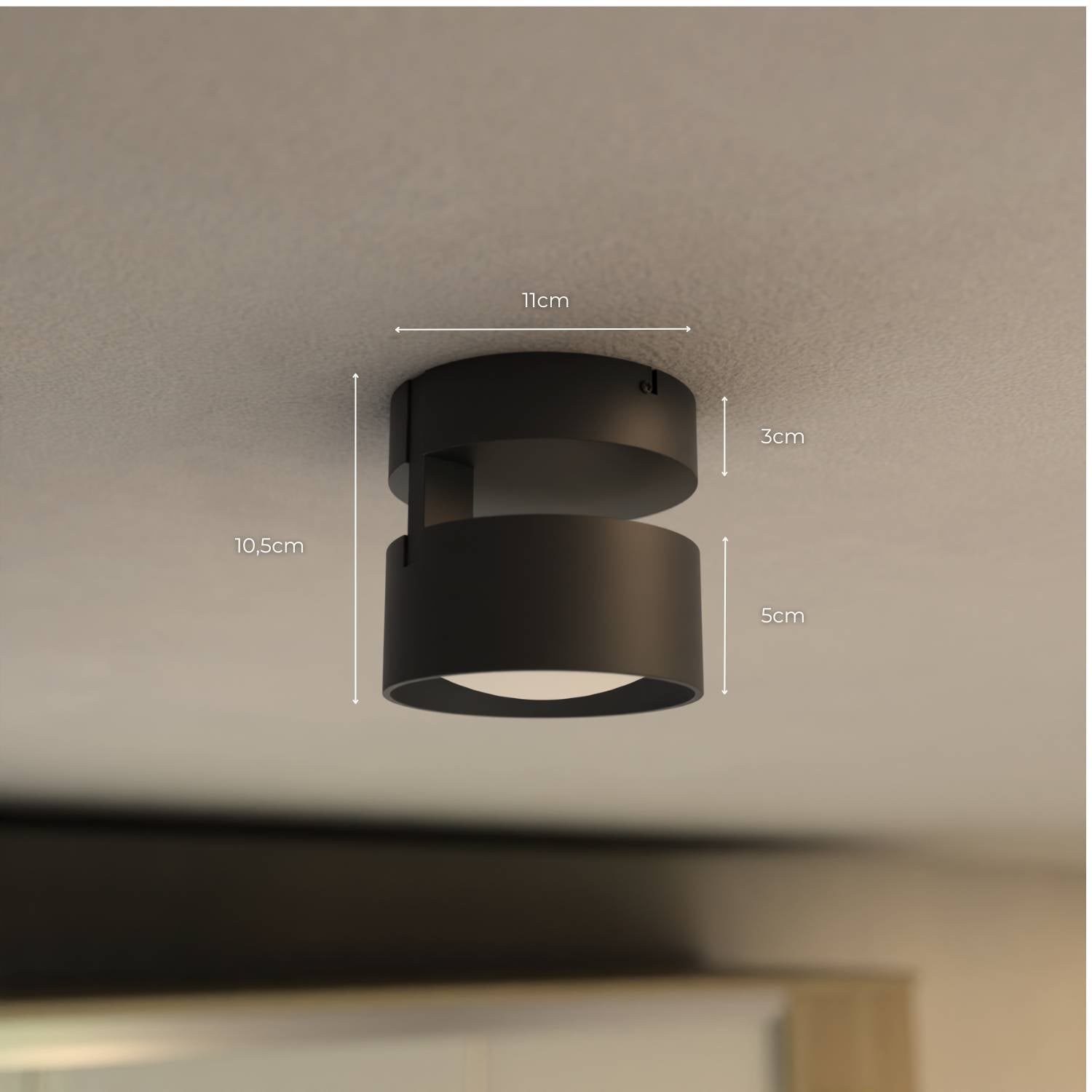 Bela Ceiling Light | Modern Cylindrical Design, Up-Down Illumination