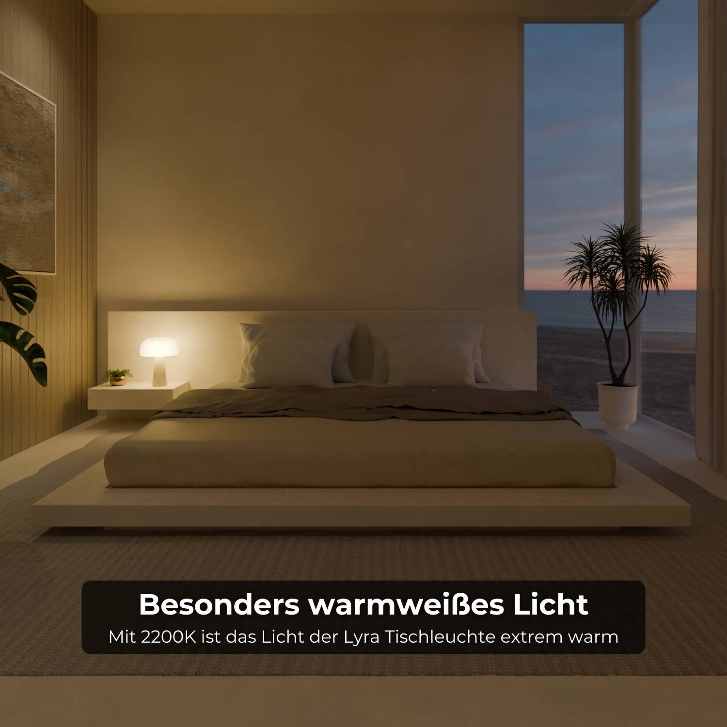 Lyra Table Lamp | Genuine Travertine Base, Opal Glass Shade