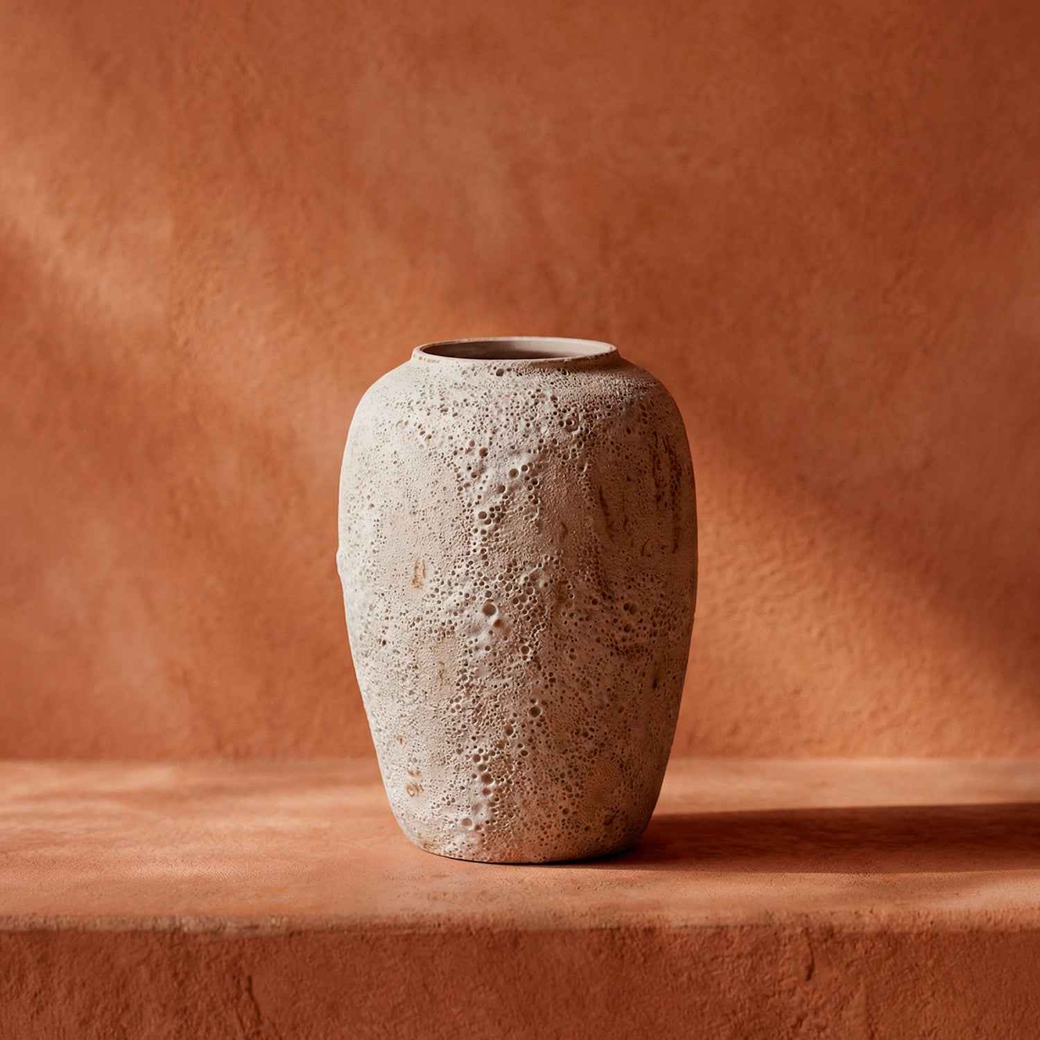 Bela Rustic Ceramic Planter Vase | Handcrafted, Large Size Design