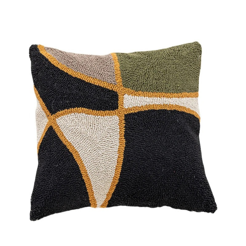 Luma Kussenhoes | Zacht Velvet met Abstract Landschapsontwerp