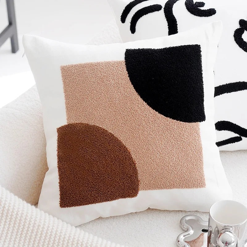 Milo Vintage Patchwork Kussenhoezen | Zacht Polyester, Onzichtbare Rits