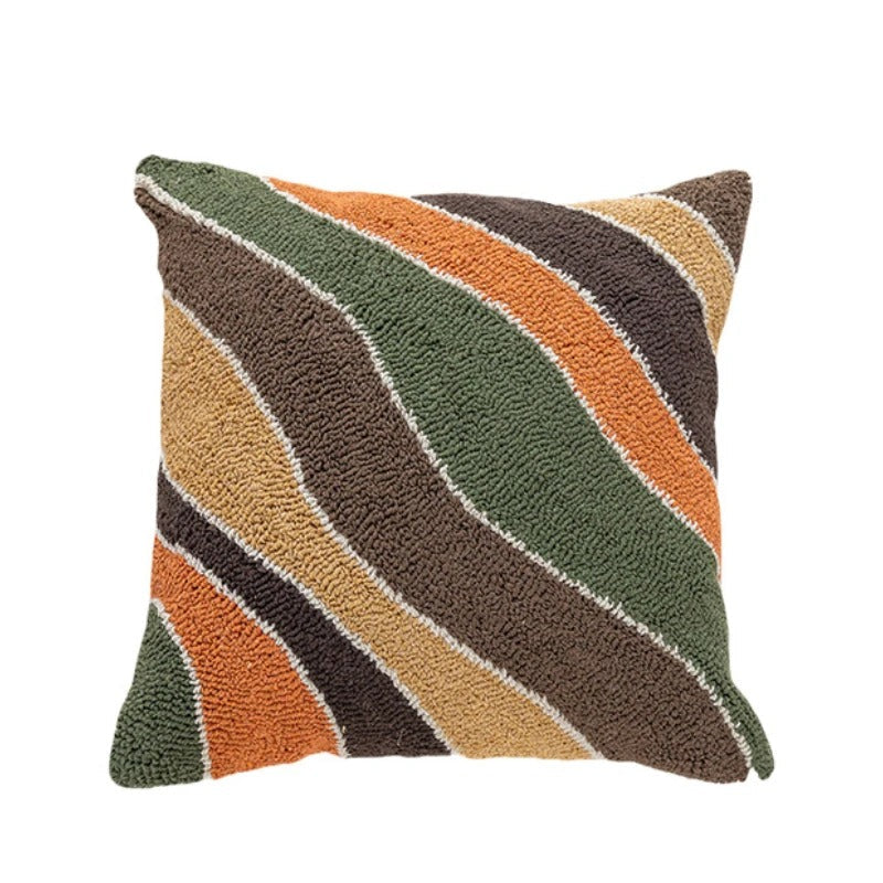 Luma Kussenhoes | Zacht Velvet met Abstract Landschapsontwerp