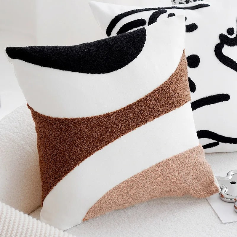 Milo Vintage Patchwork Kussenhoezen | Zacht Polyester, Onzichtbare Rits