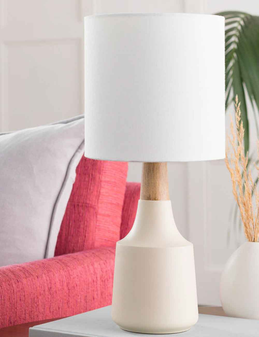 Mira Table Lamp | Antique Vase Design with Linen Shade