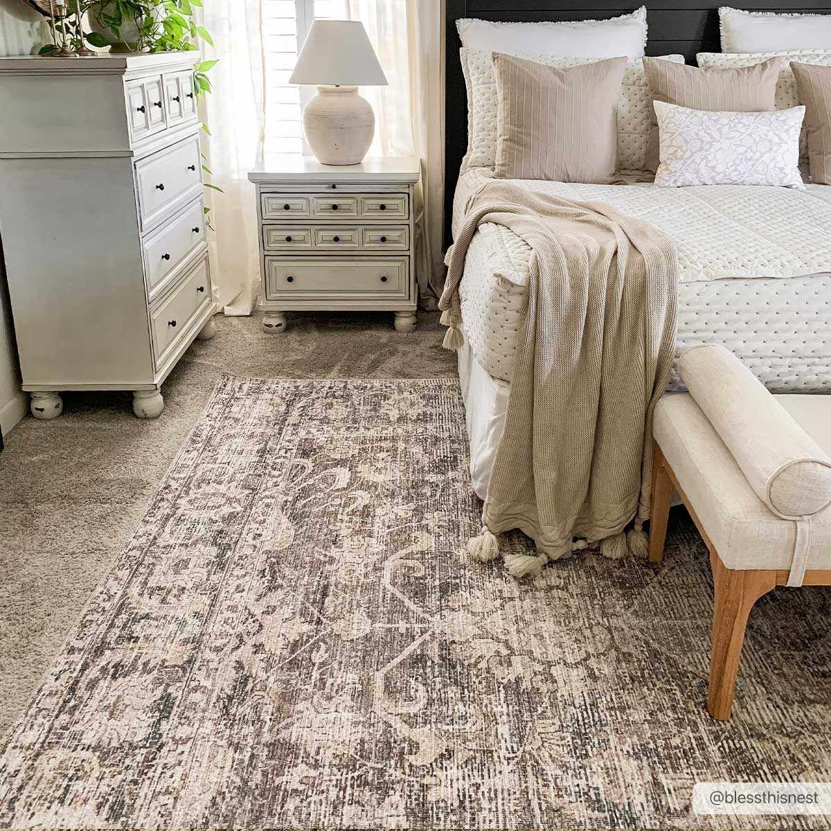 Bela Area Rug  Machine Woven  Traditional Style  Dark Multi