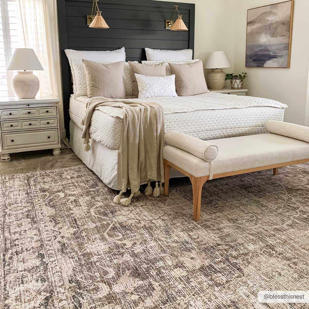 Bela Area Rug  Machine Woven  Traditional Style  Dark Multi