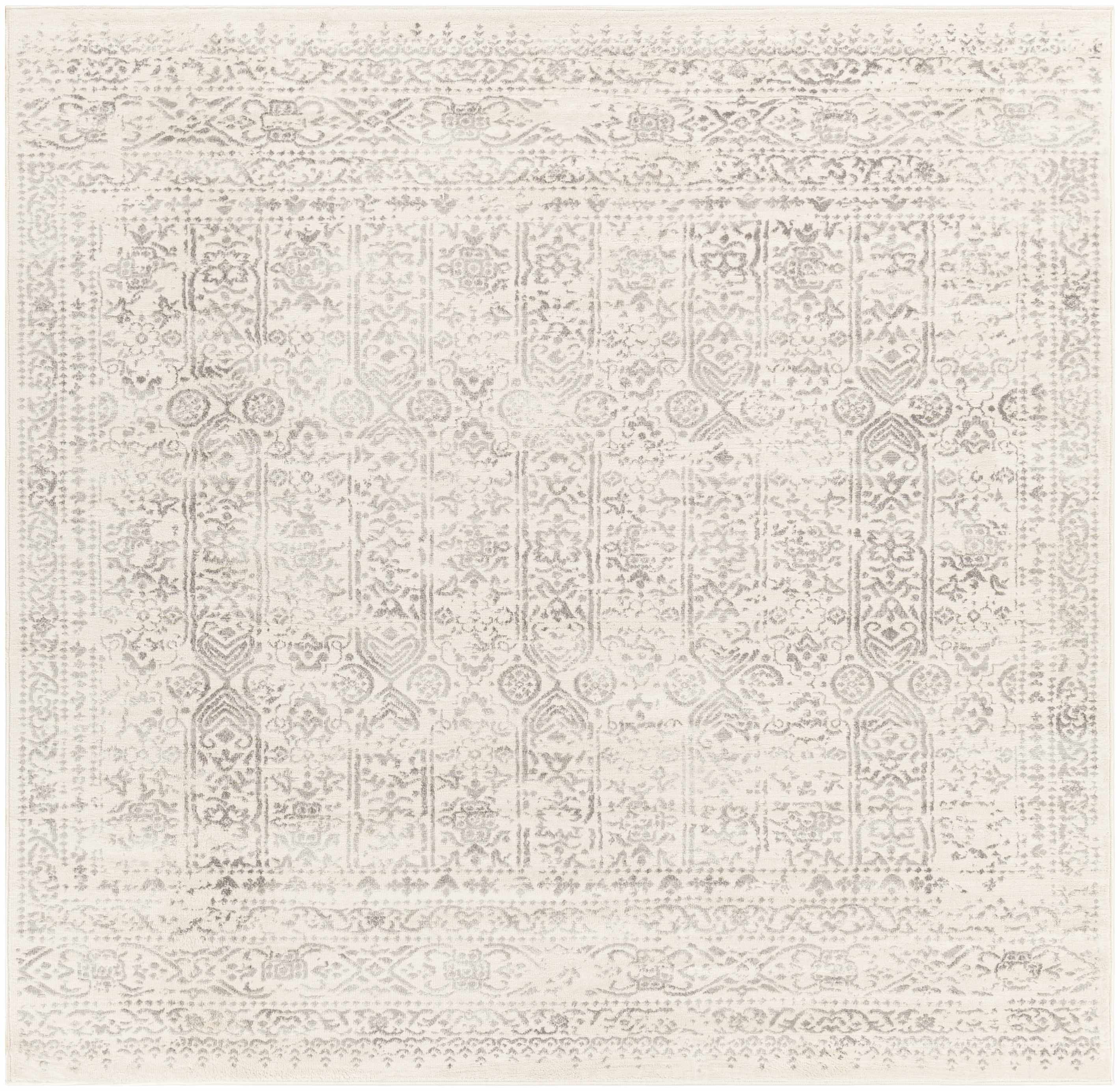 Mira Area Rug  Machine Woven  Medium Pile  Cream Gray