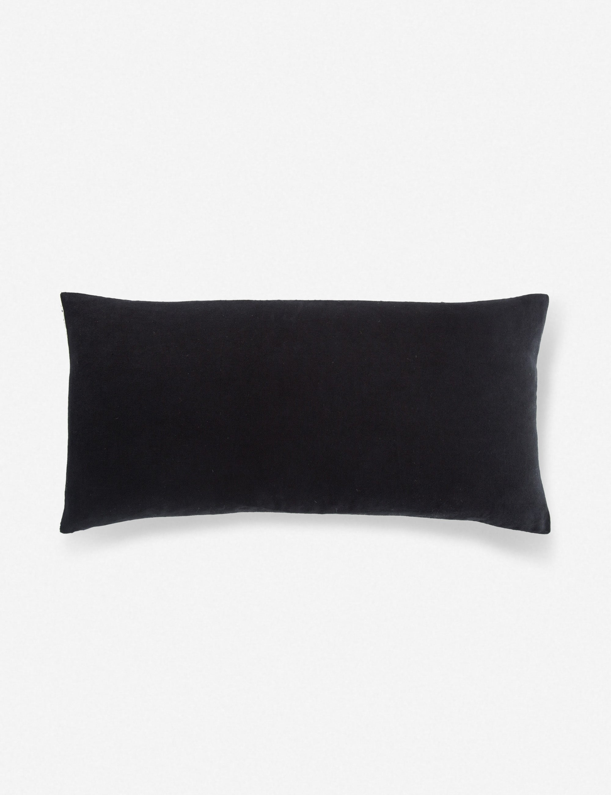 Pavo Lumbar Pillow | Marled Black & White Stripes