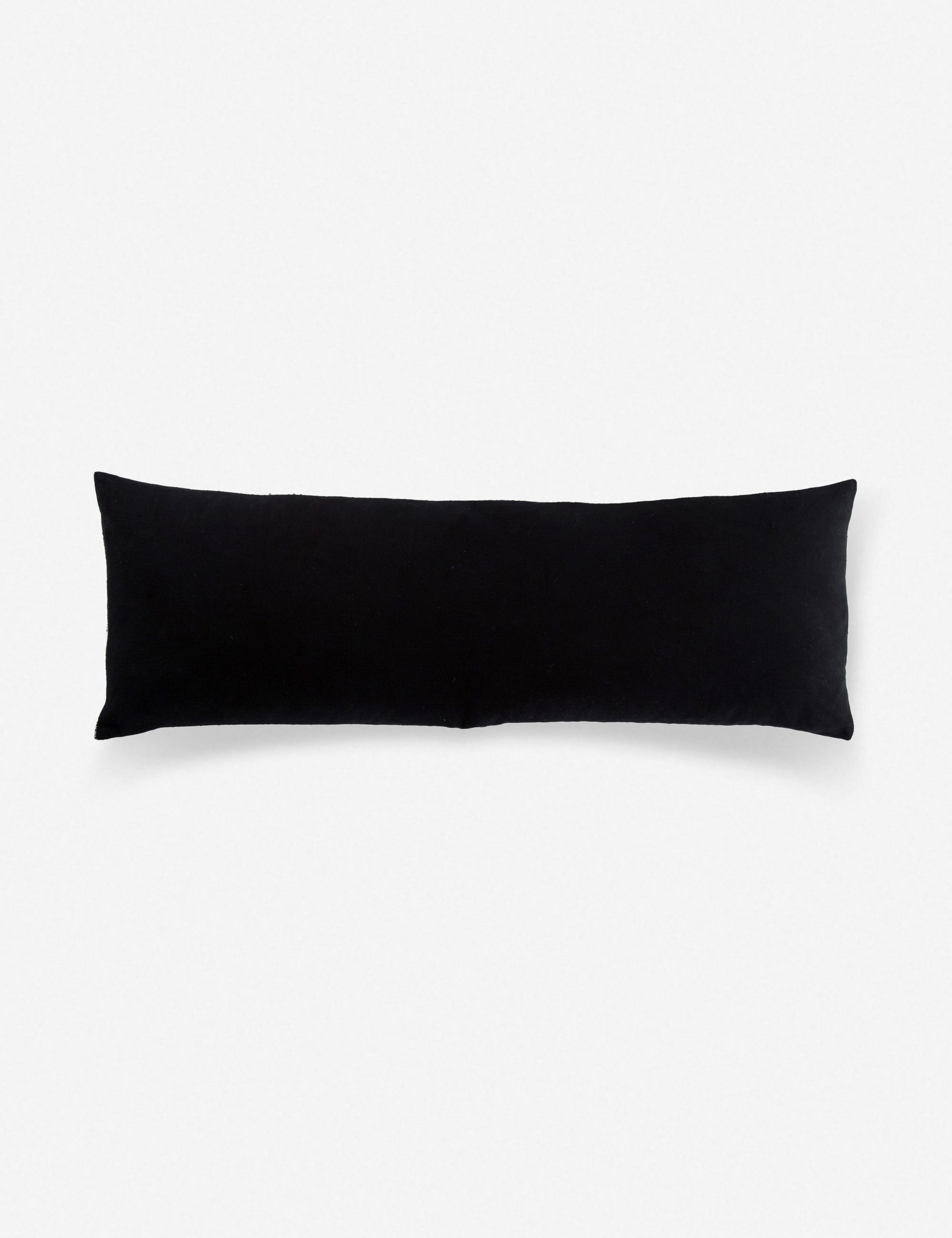 Pax Striped Lumbar Pillow | Marled Black and White Accent
