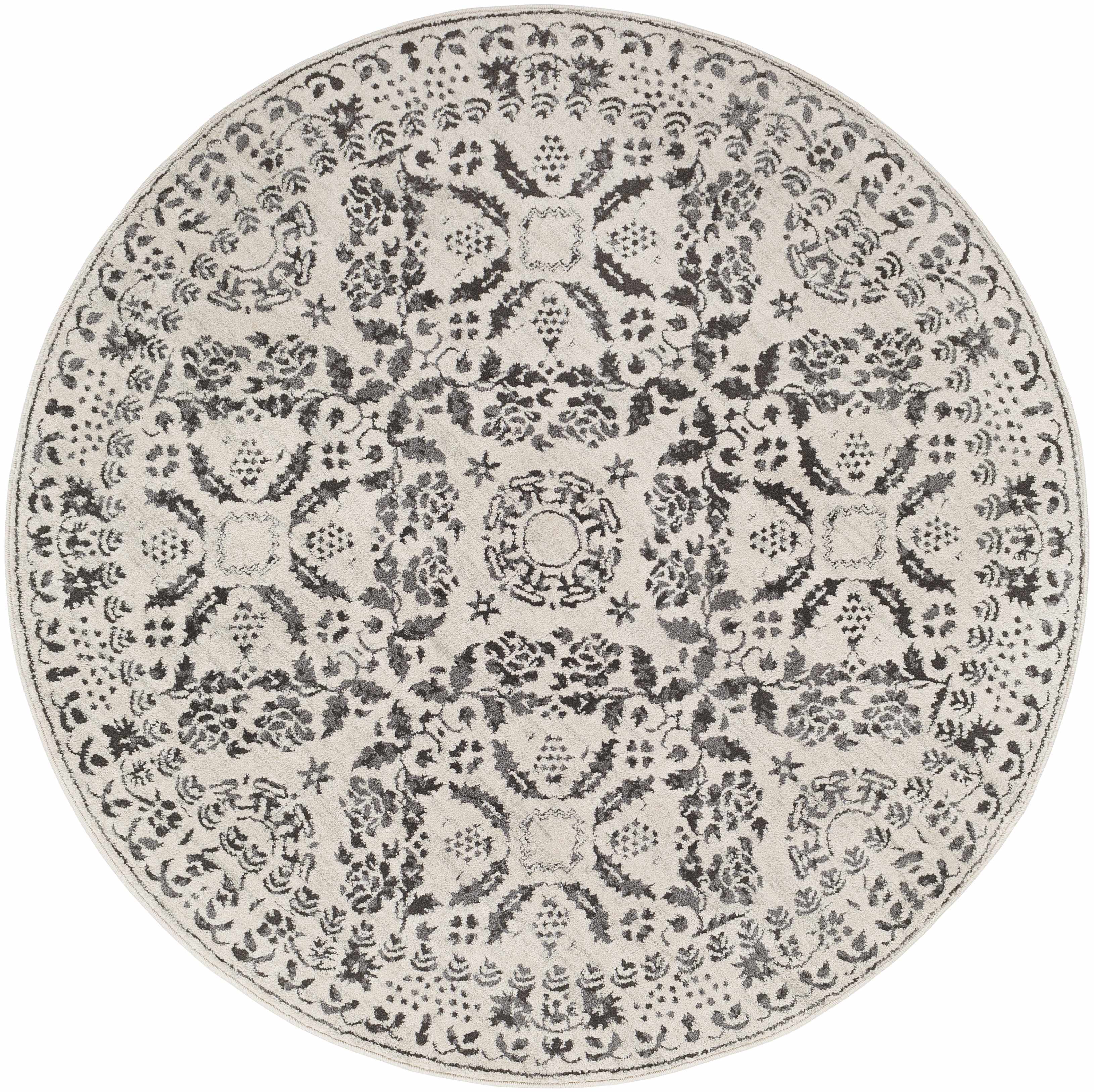 Milo Area Rug Machine Woven 60% Polypropylene Charcoal Gray