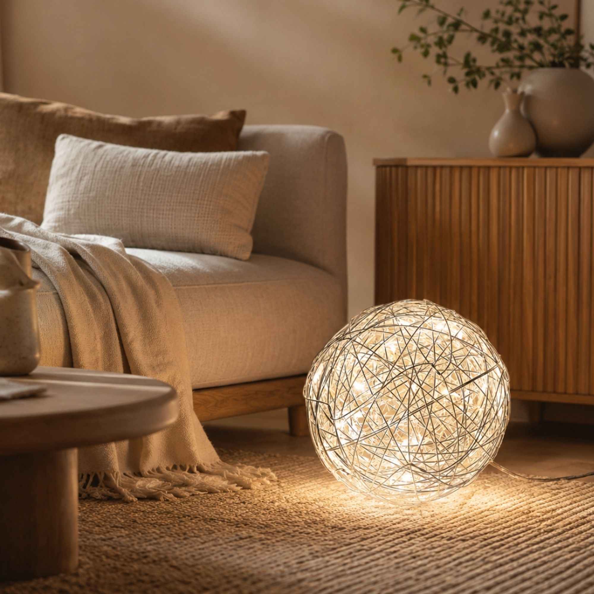 Luma Mesh LED Ball | Indoor & Outdoor, Warm White