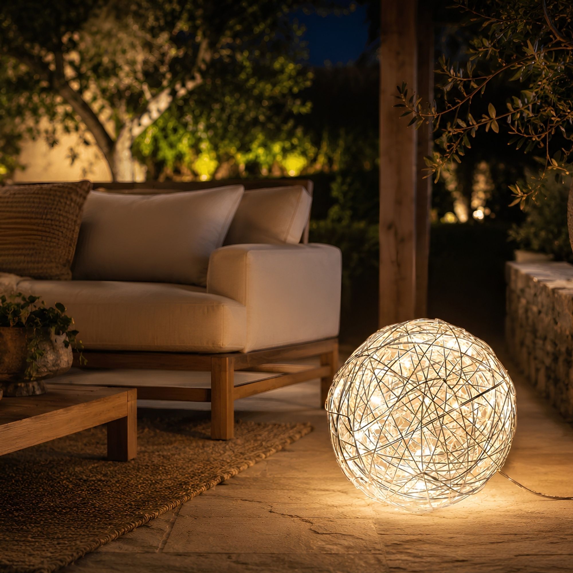 Luma Mesh LED Ball | Indoor & Outdoor, Warm White