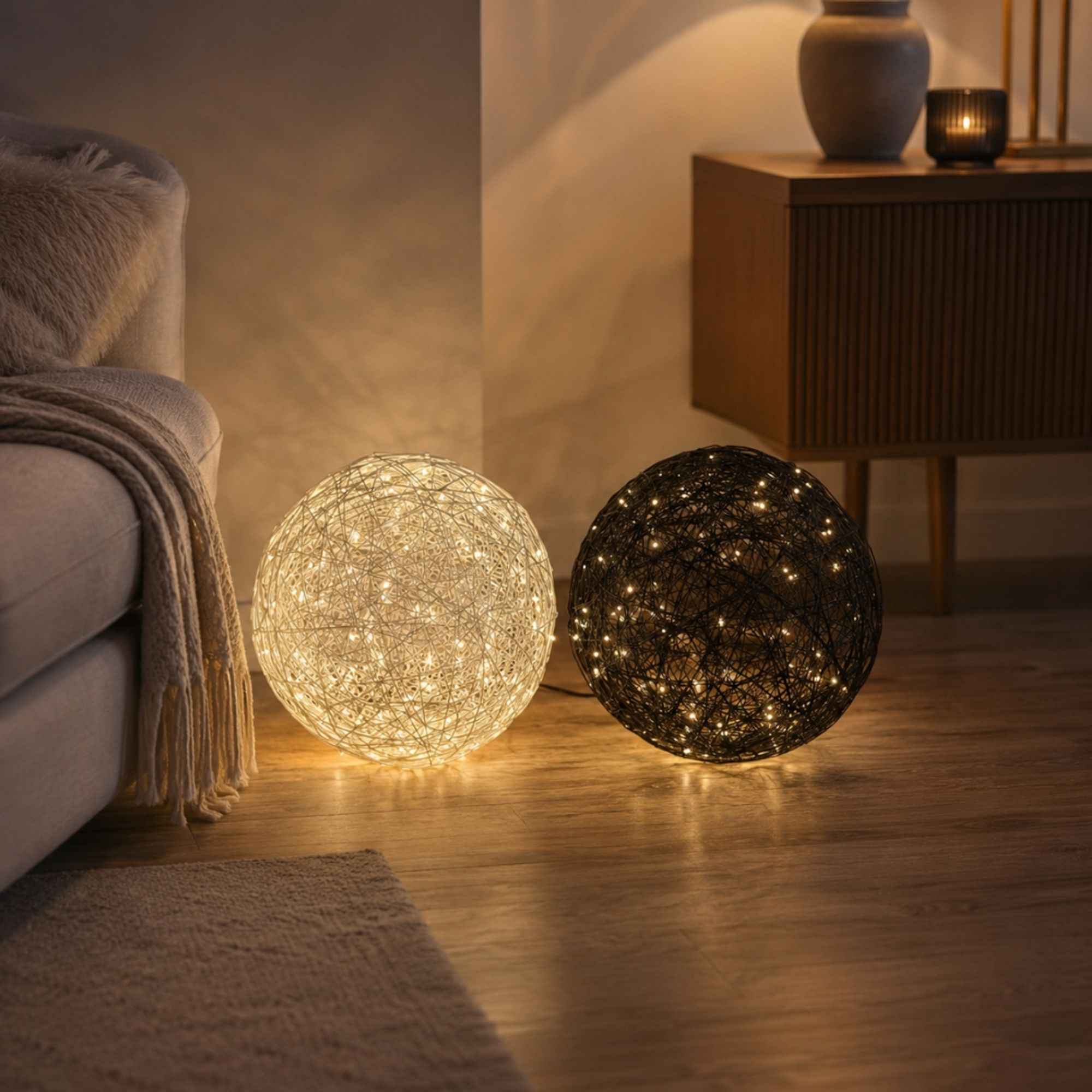 Luma Mesh LED Ball | Indoor & Outdoor, Warm White