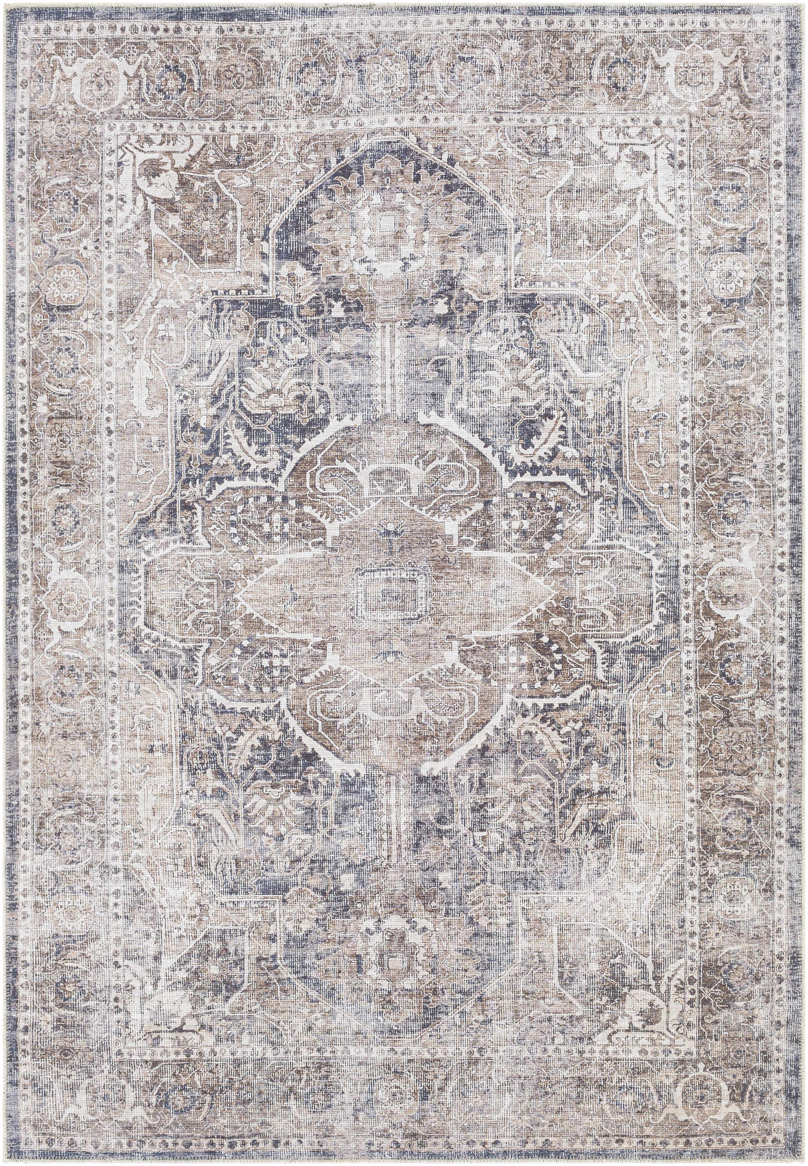 Milo Washable Area Rug  Machine Woven Chenille-Polyester