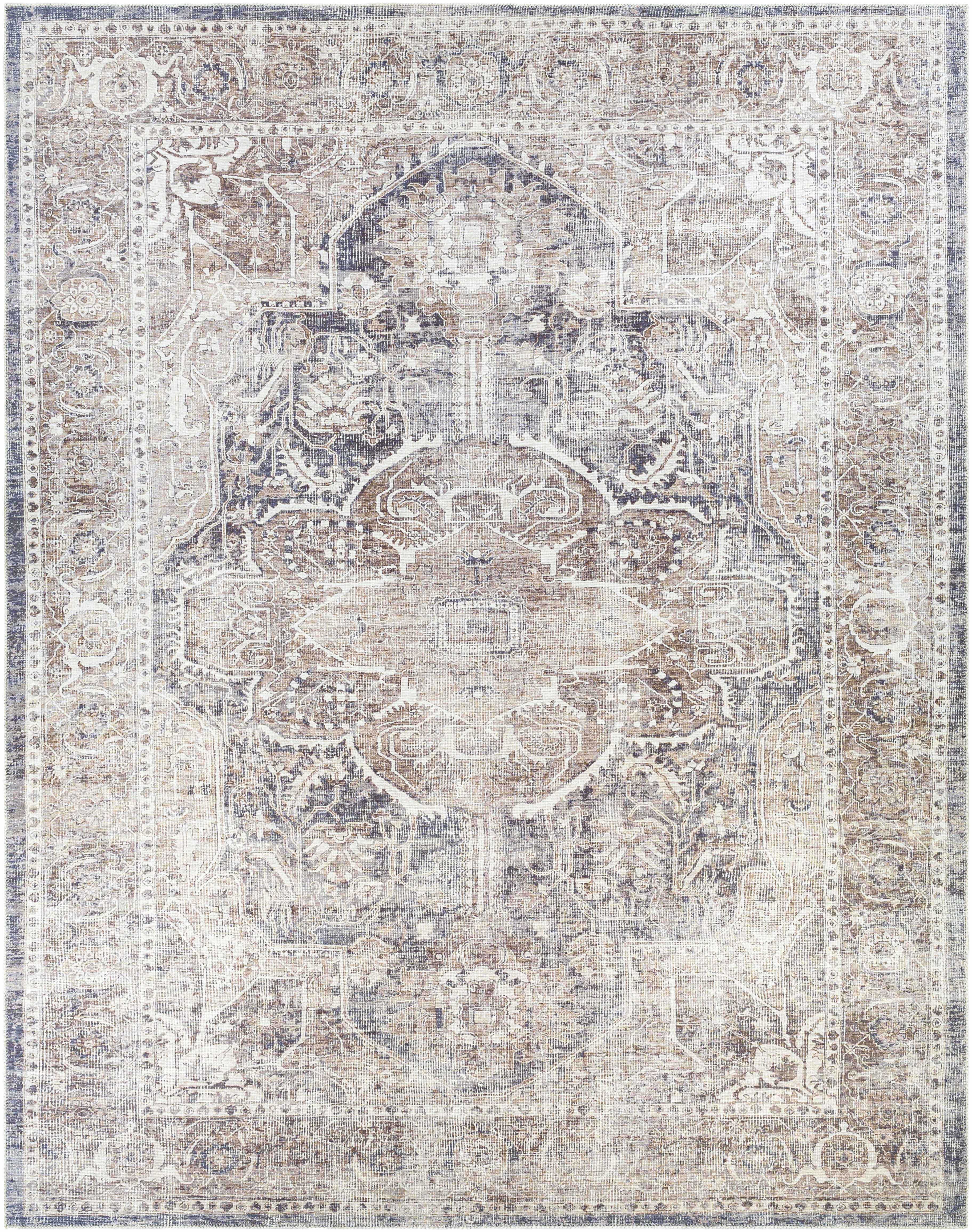 Milo Washable Area Rug  Machine Woven Chenille-Polyester