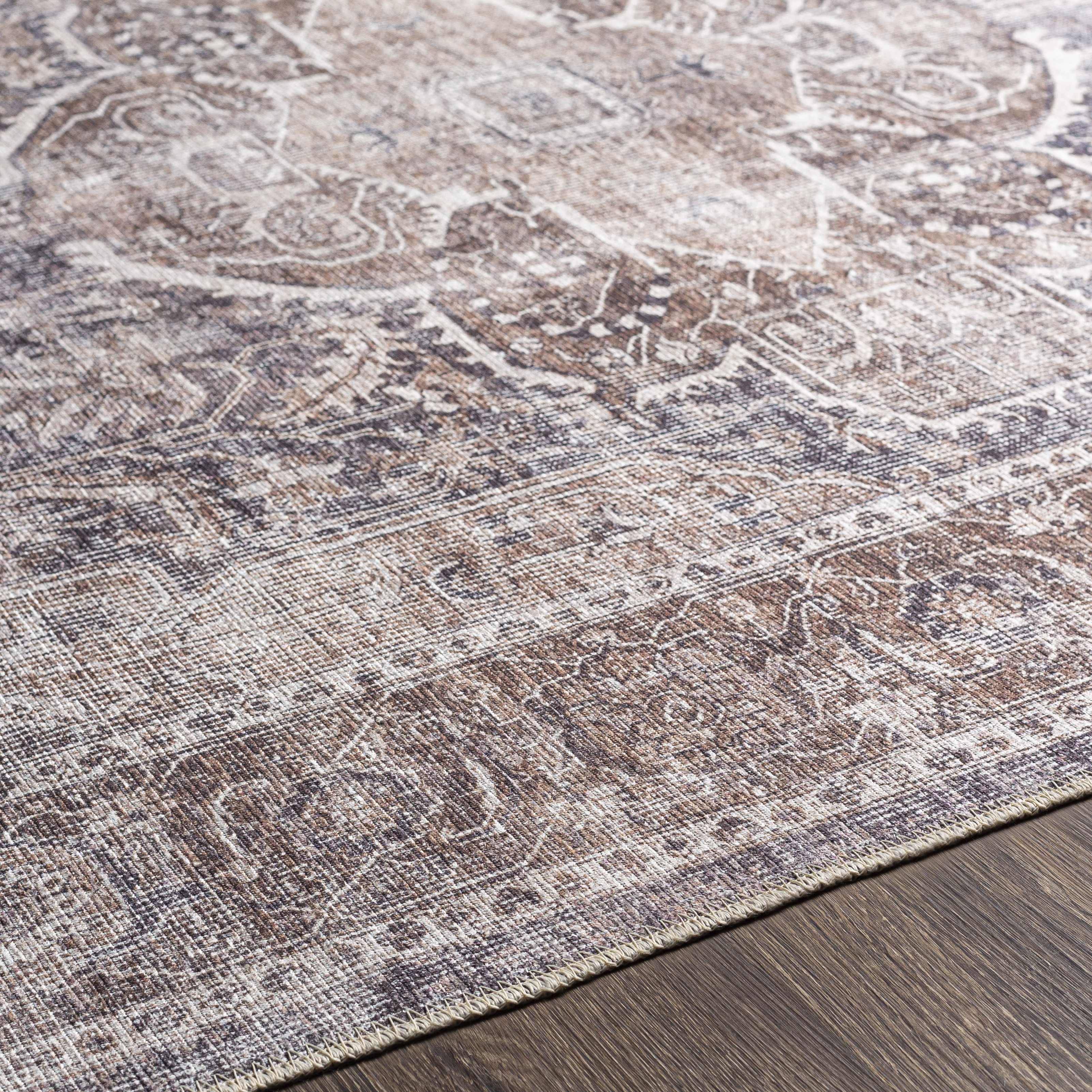 Milo Washable Area Rug  Machine Woven Chenille-Polyester
