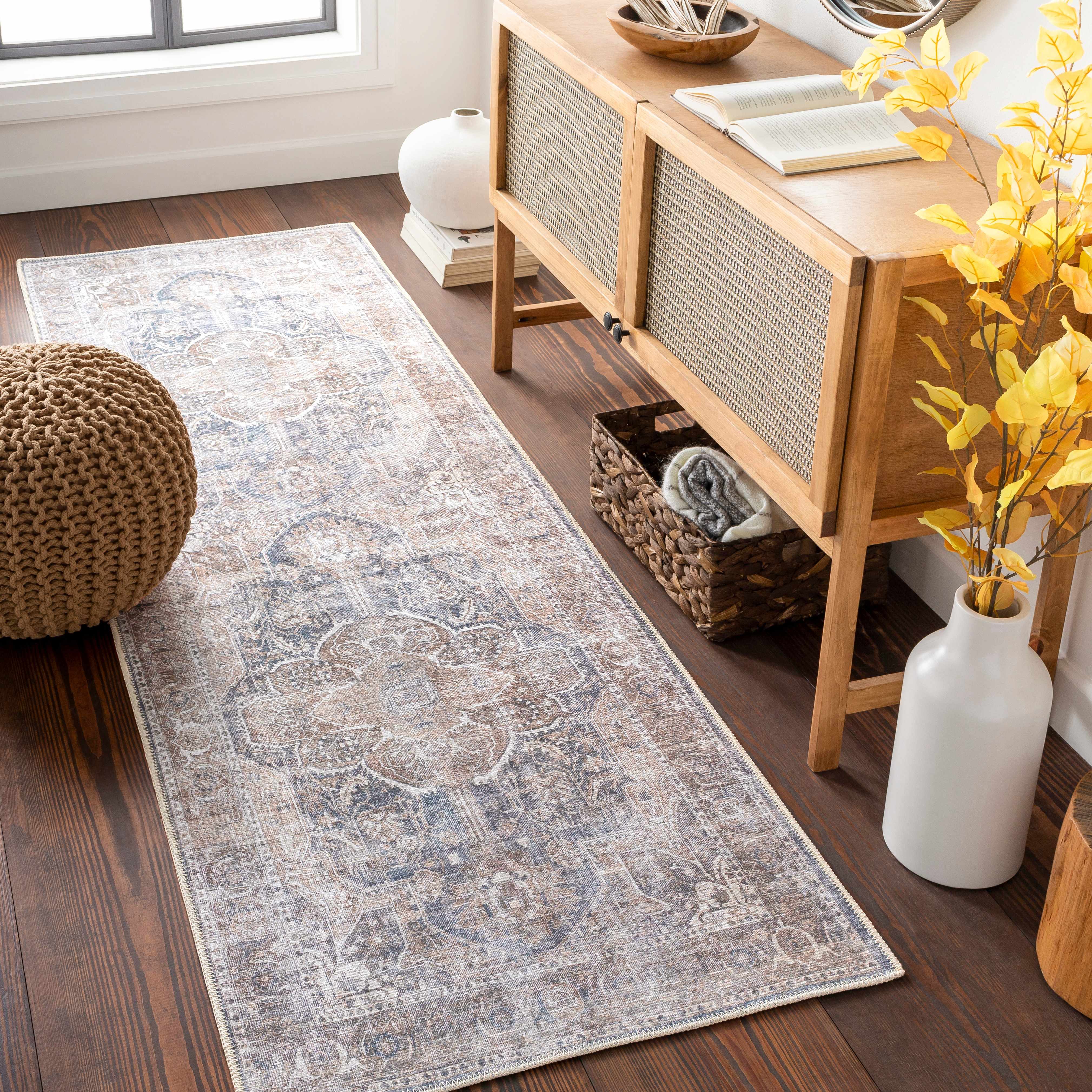Milo Washable Area Rug  Machine Woven Chenille-Polyester