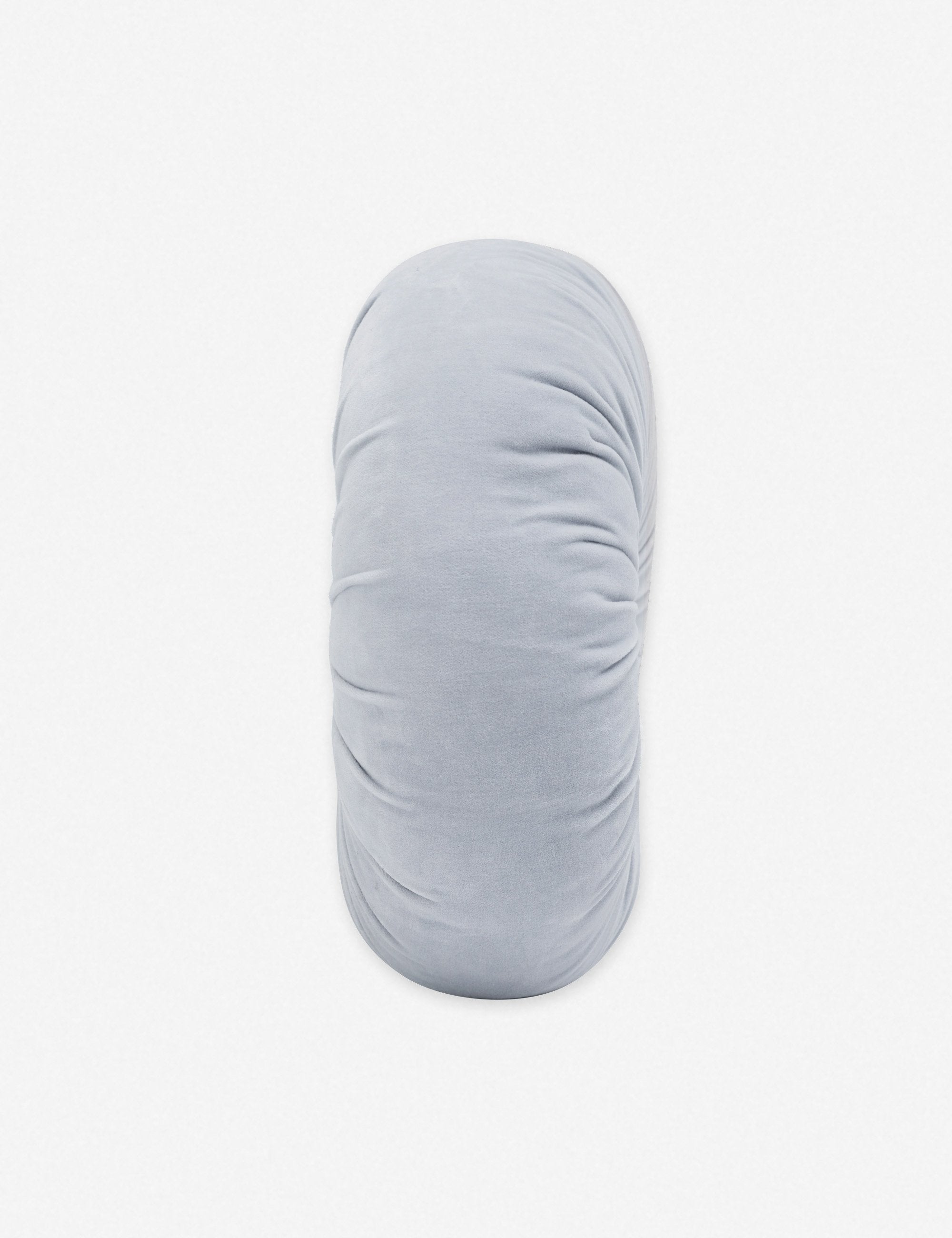 Mira Velvet Round Pillow | Pleated Texture, Soft Hues