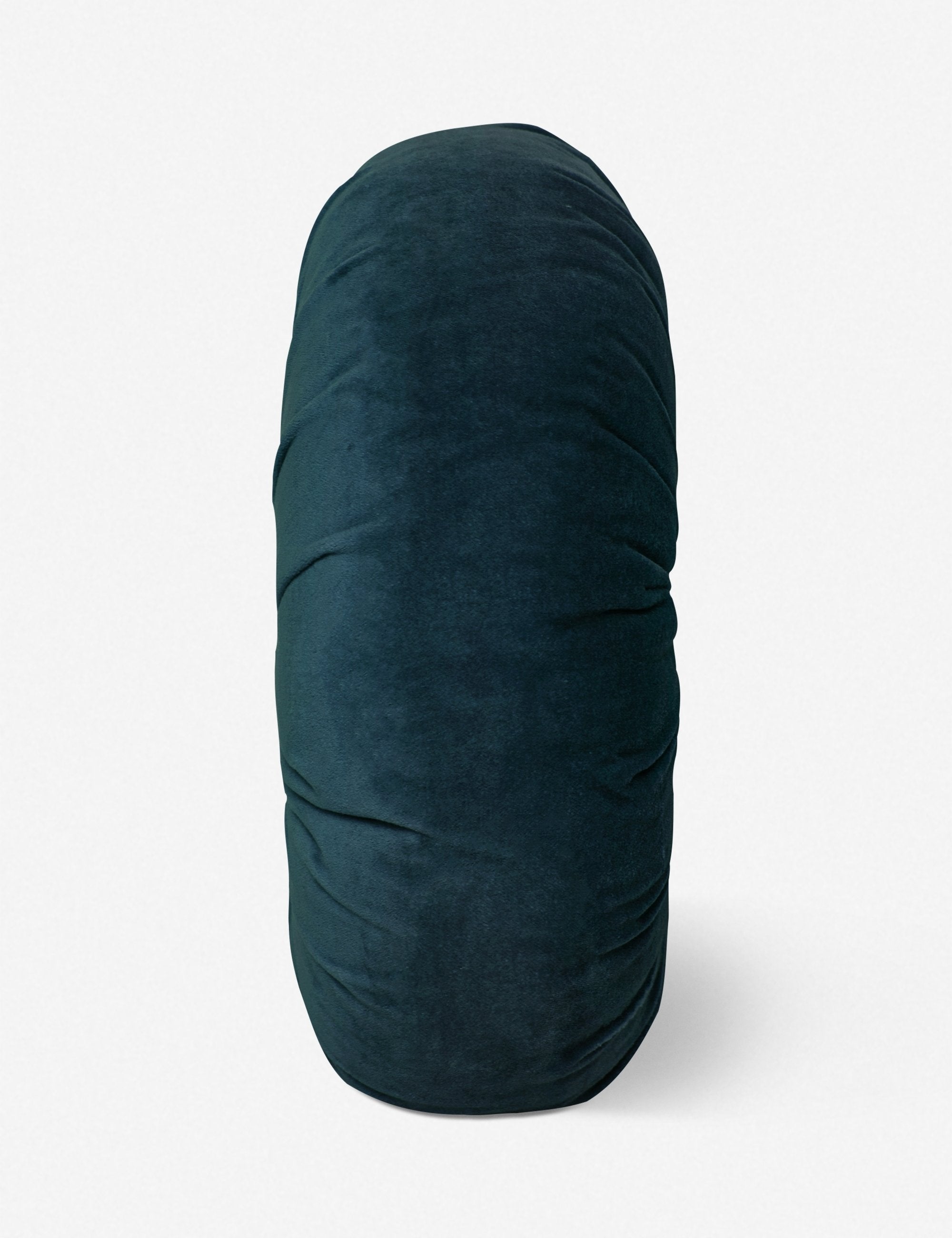 Mira Velvet Round Pillow | Pleated Texture, Soft Hues