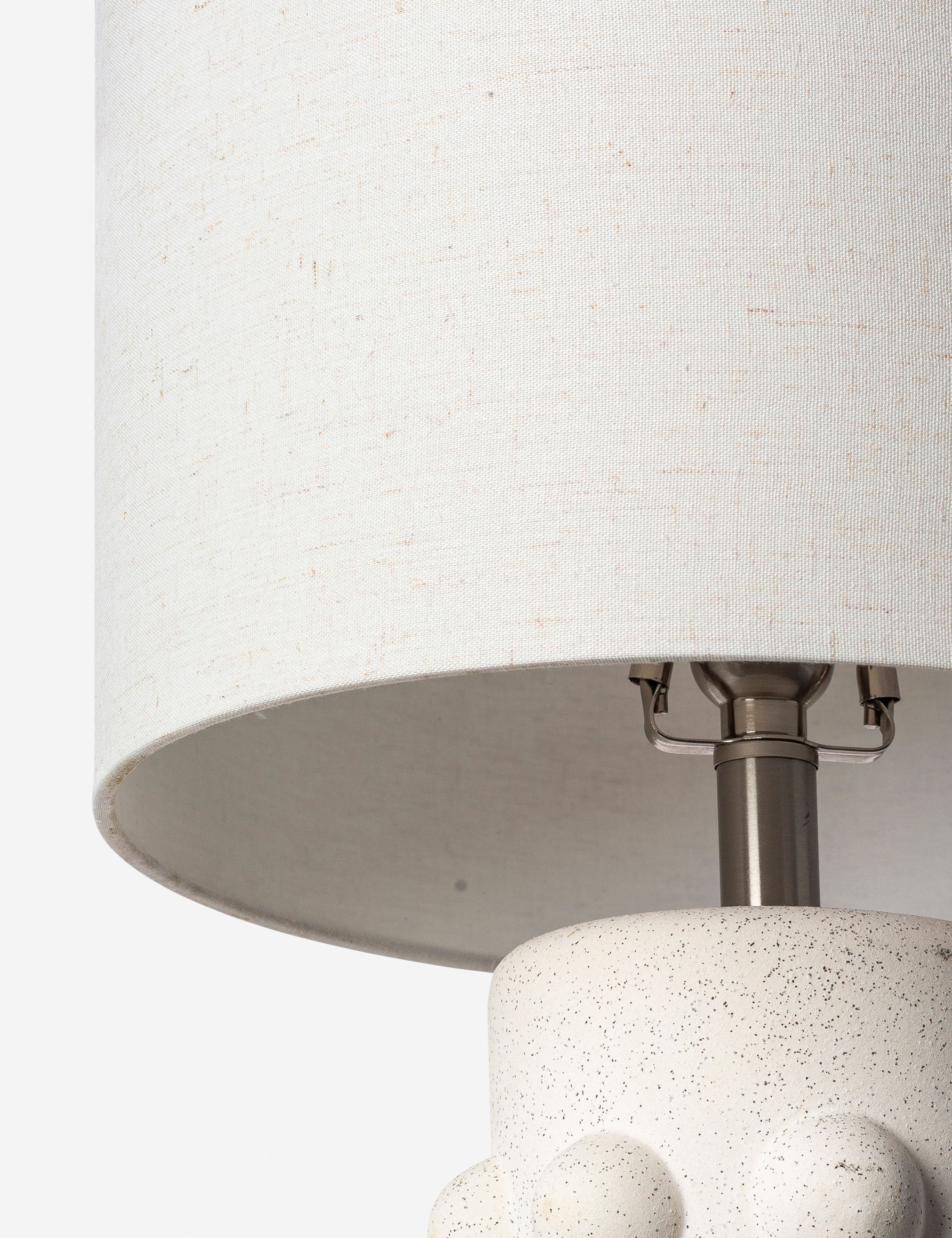 Elara Table Lamp | Decorative Knobs, Neutral Finish
