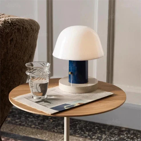 Bello Mushroom Table Lamp | Rechargeable LED, Touch Control Dimming