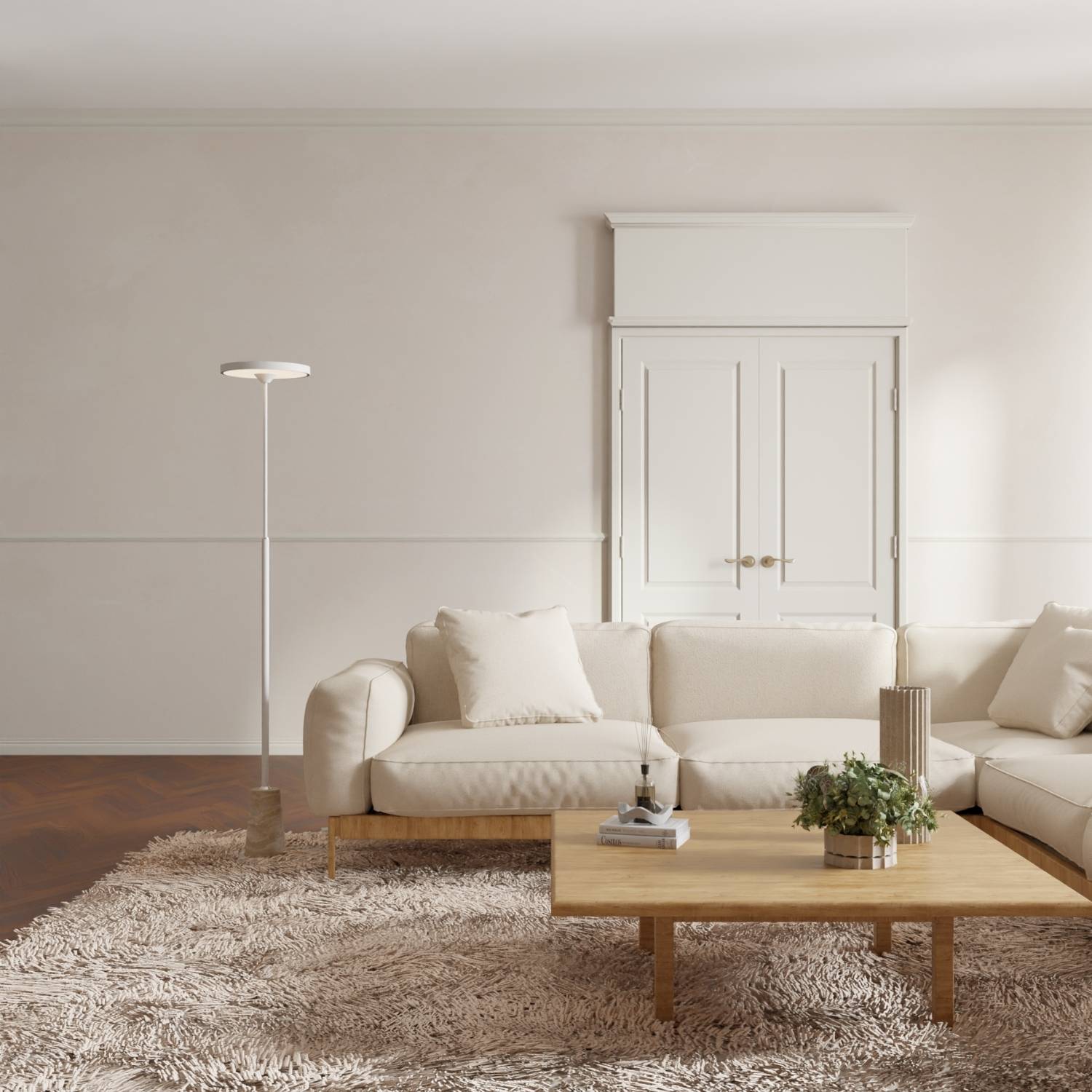 Nexa Floor Lamp | Stylish Lantern Design, Marble Base