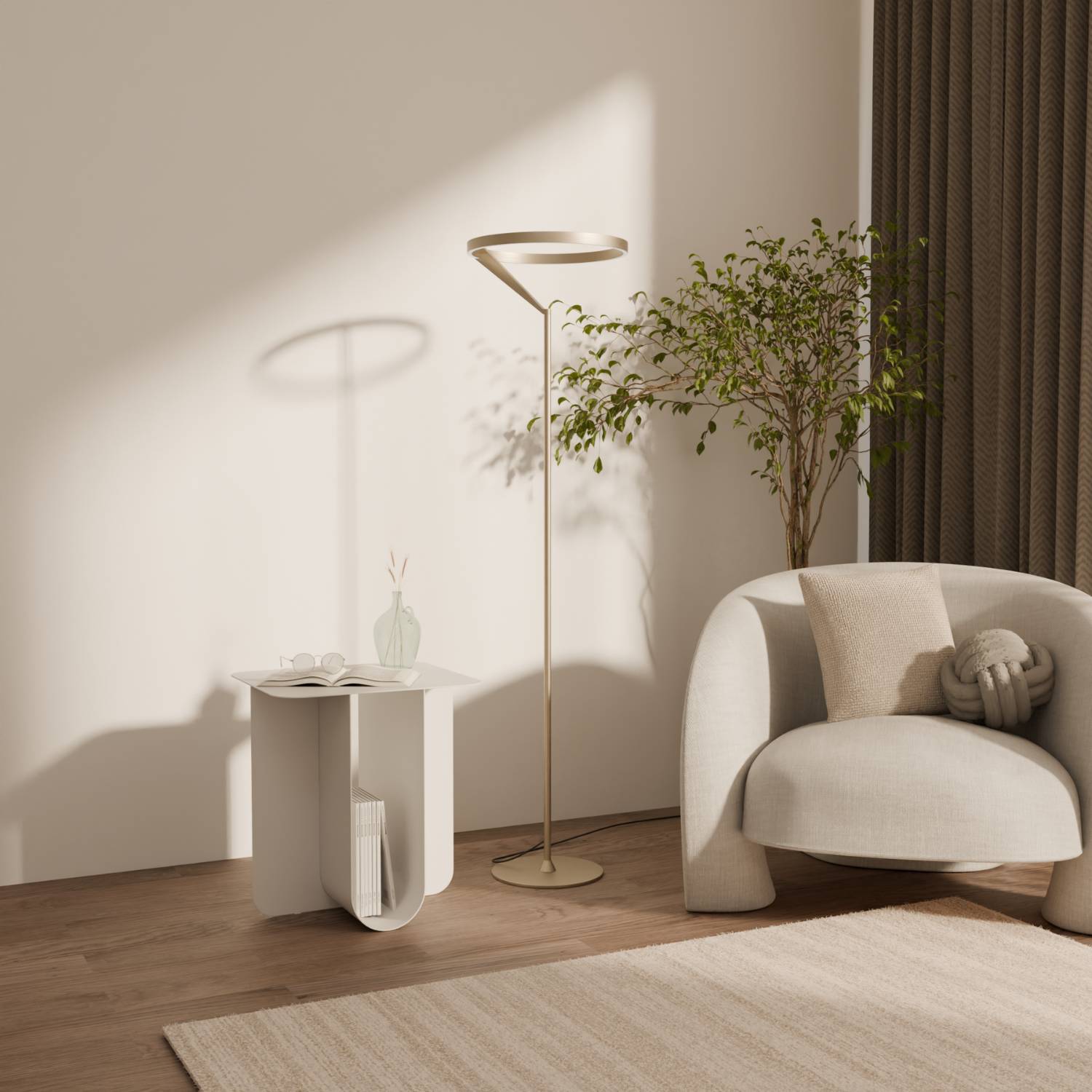Navi Floor Lamp | Dimmable, Adjustable Color Temperature