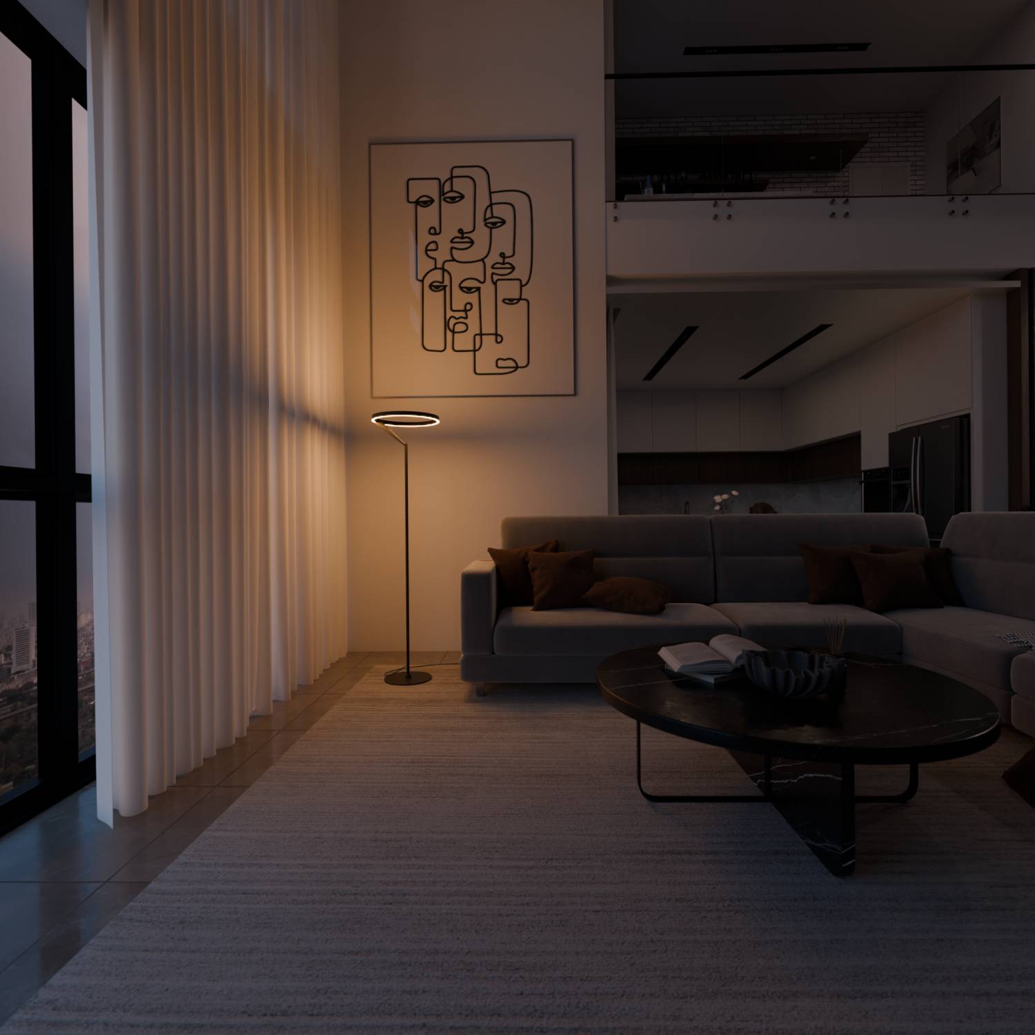 Bela Floor Lamp | Dimmable, Adjustable Color Temperature