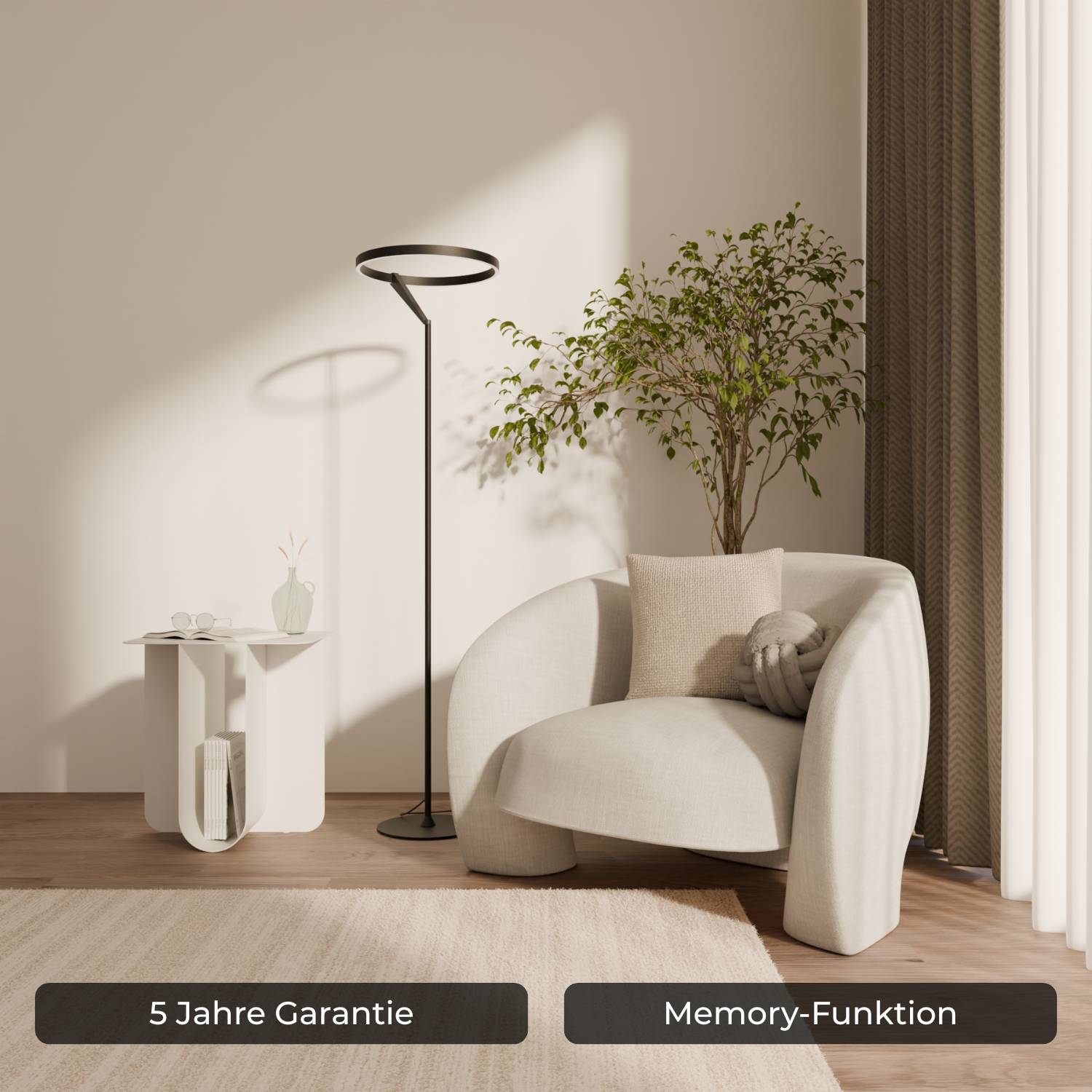 Bela Floor Lamp | Dimmable, Adjustable Color Temperature
