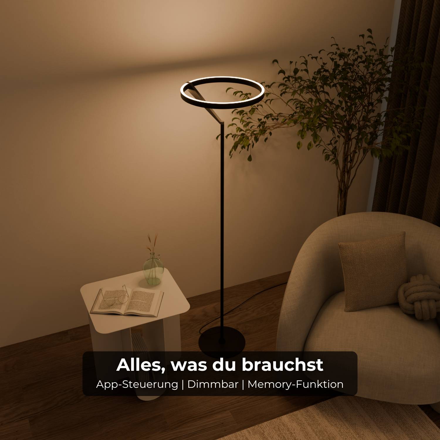 Bela Floor Lamp | Dimmable, Adjustable Color Temperature