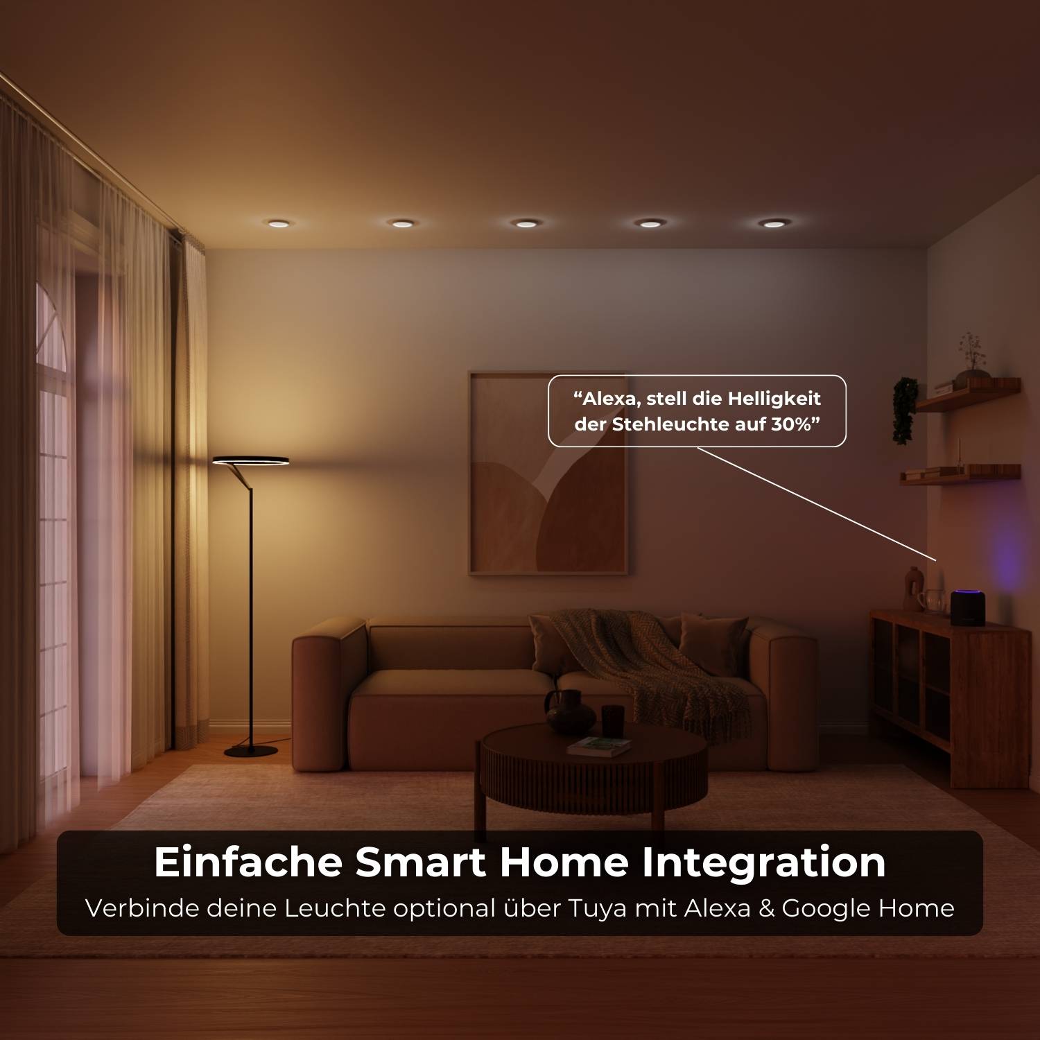 Bela Floor Lamp | Dimmable, Adjustable Color Temperature
