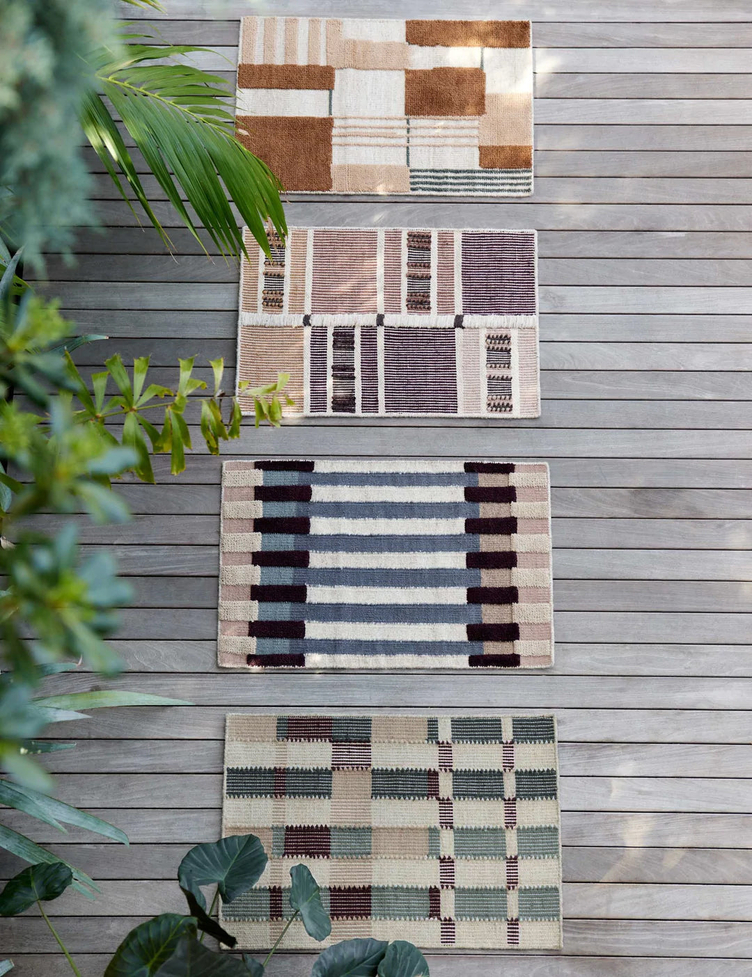 Mira Flatweave Wool Rug | Soft Wool-Cotton Blend, Geometric Design