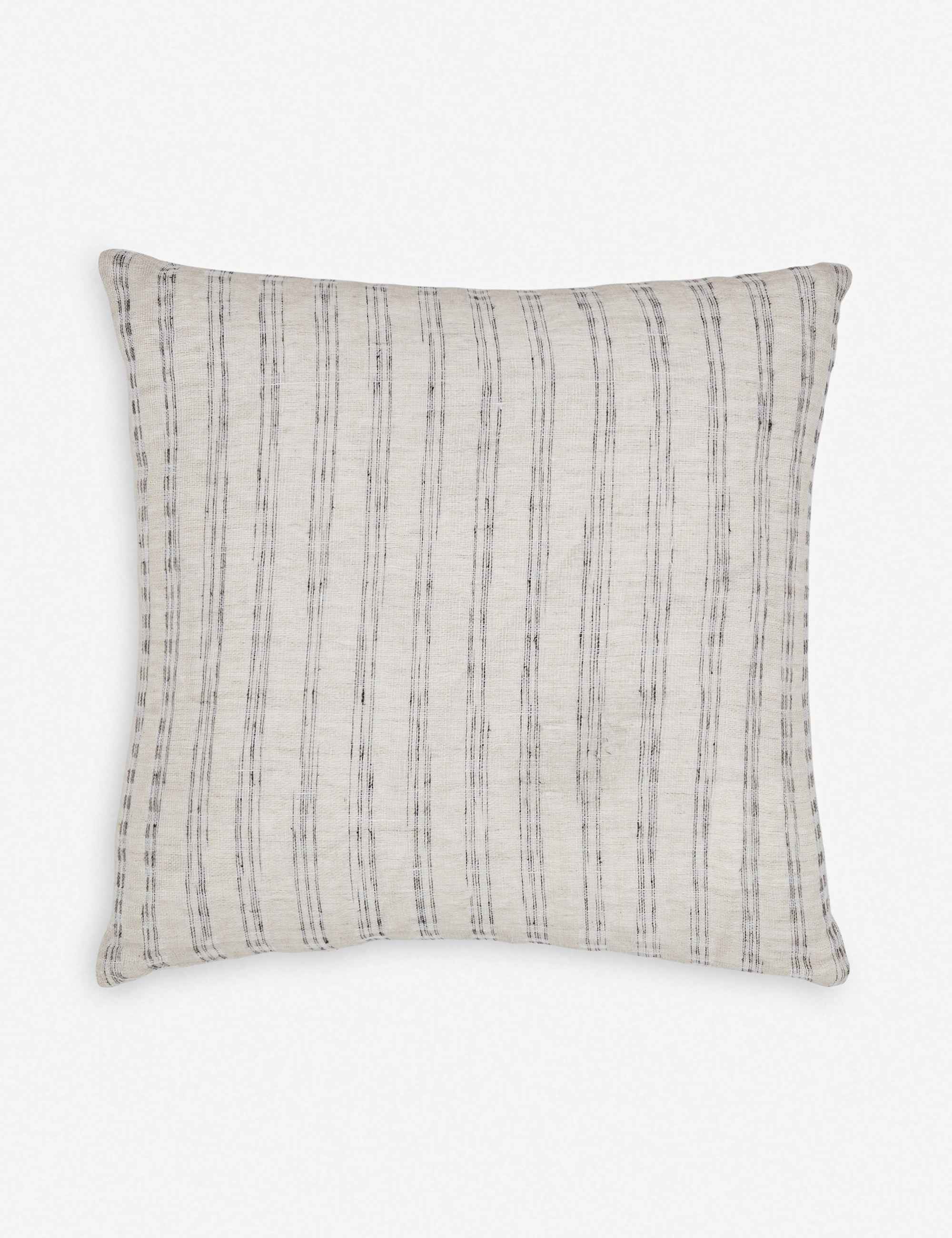 Vela Linen Pillow | Hand-Loomed Linen & Silk Weave, Soft Touch